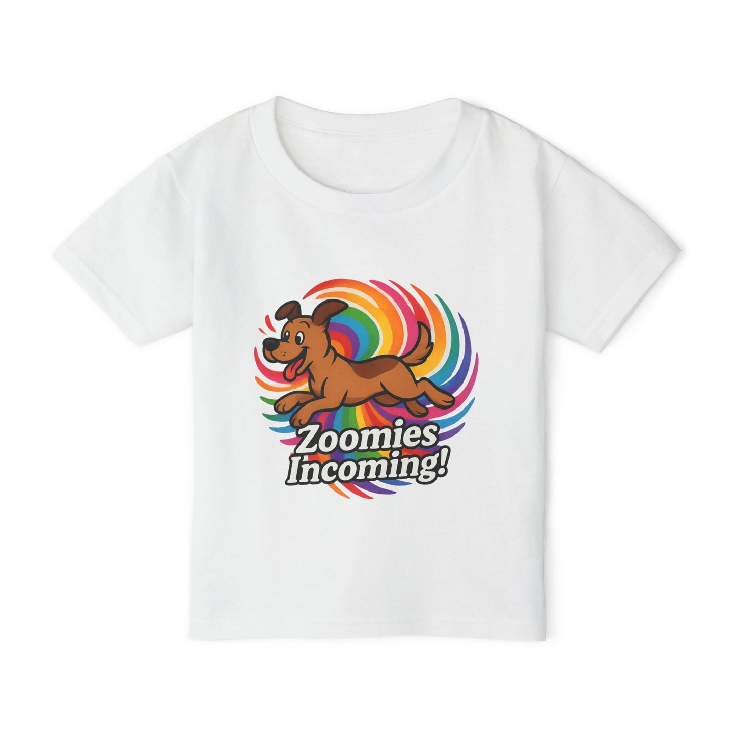 Playful Toddler T-Shirt - "Zoomies Incoming!" Cute Dog Tee, Kids Apparel, Fun Gift for Birthdays, Pet Lovers, Playtime