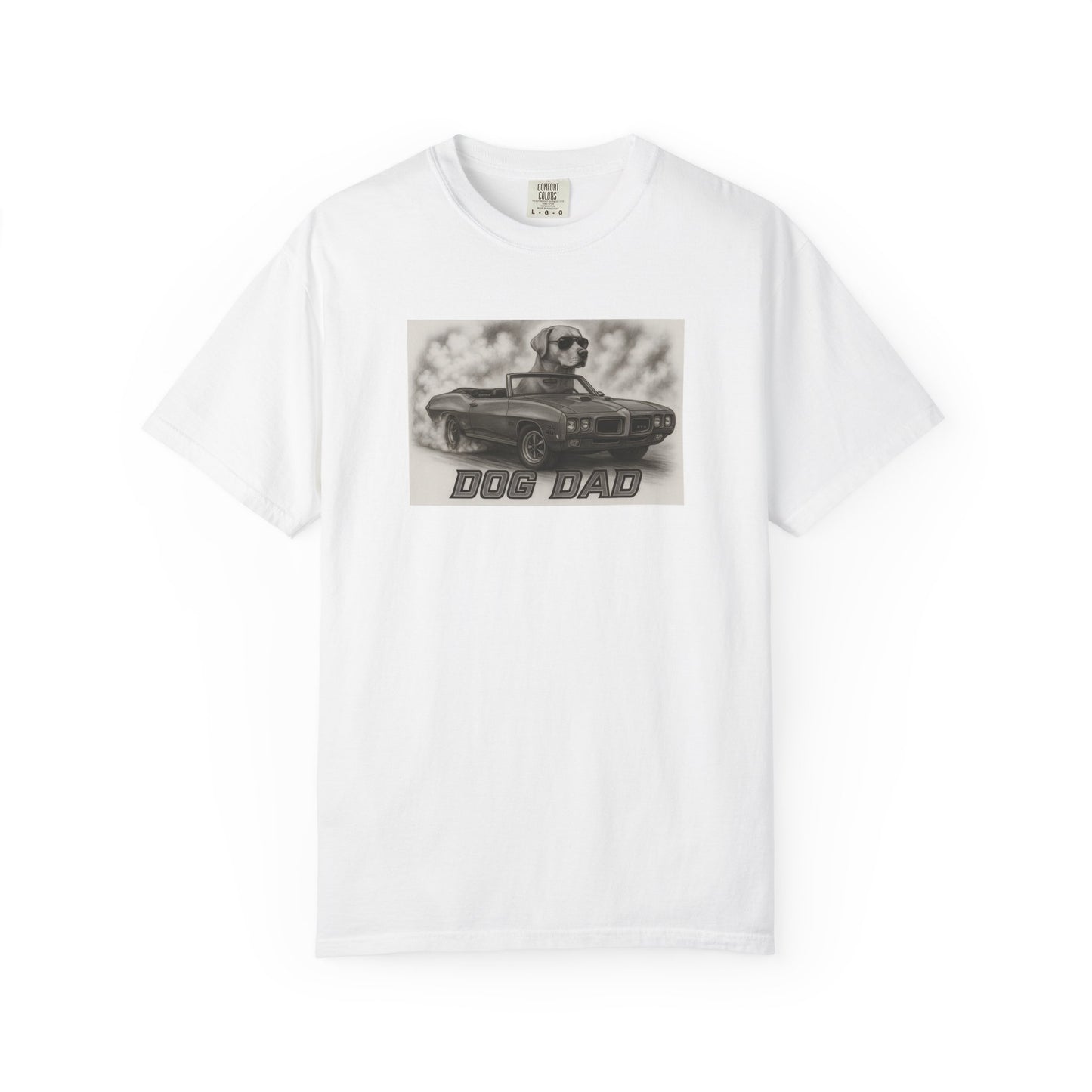Dog Dad - Labrador Retriever - Cool Dogs in Cool Cars T-Shirt Collection | Funny Dog Lover Apparel for Men