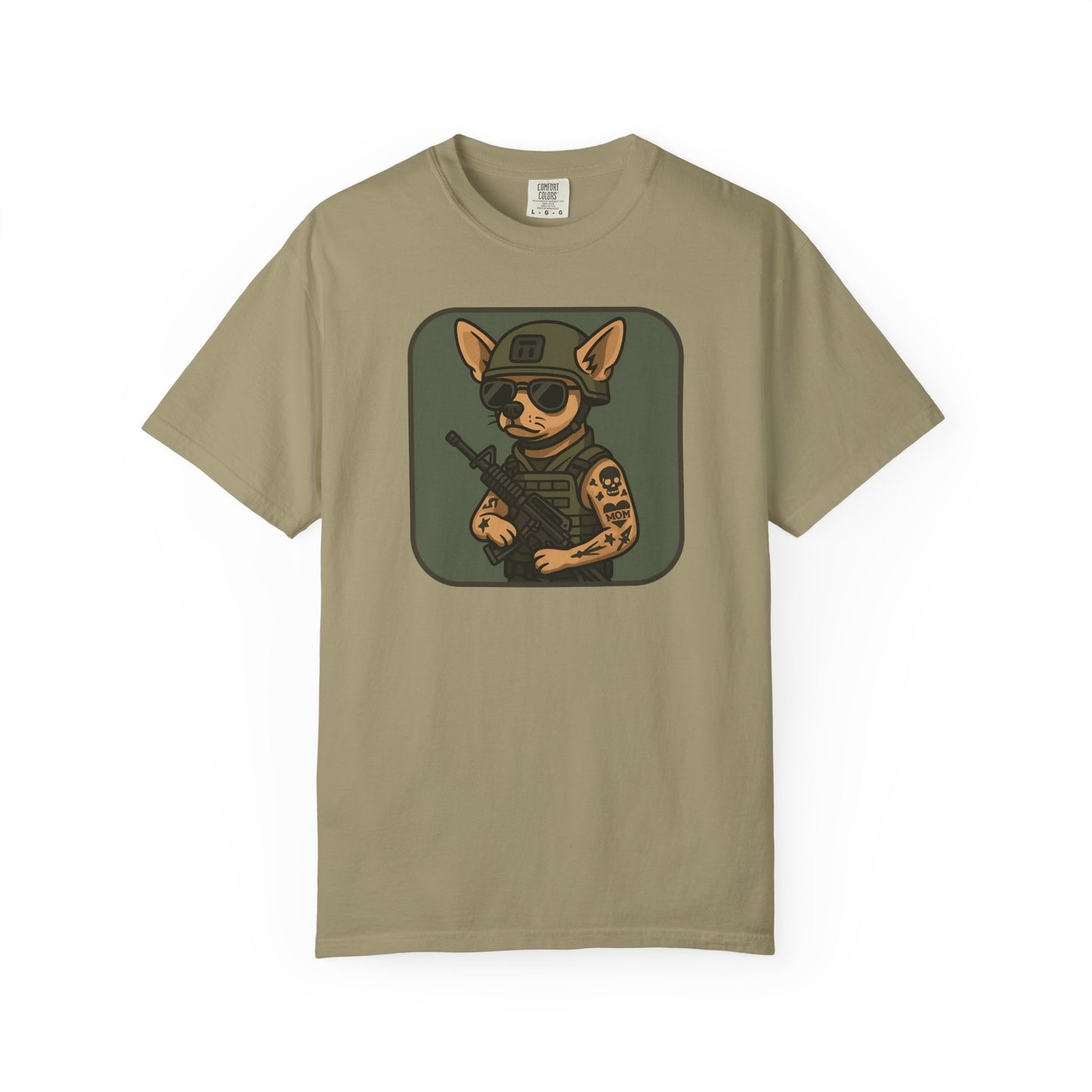 Funny Special Forces Chihuahua Unisex Garment-Dyed T-Shirt