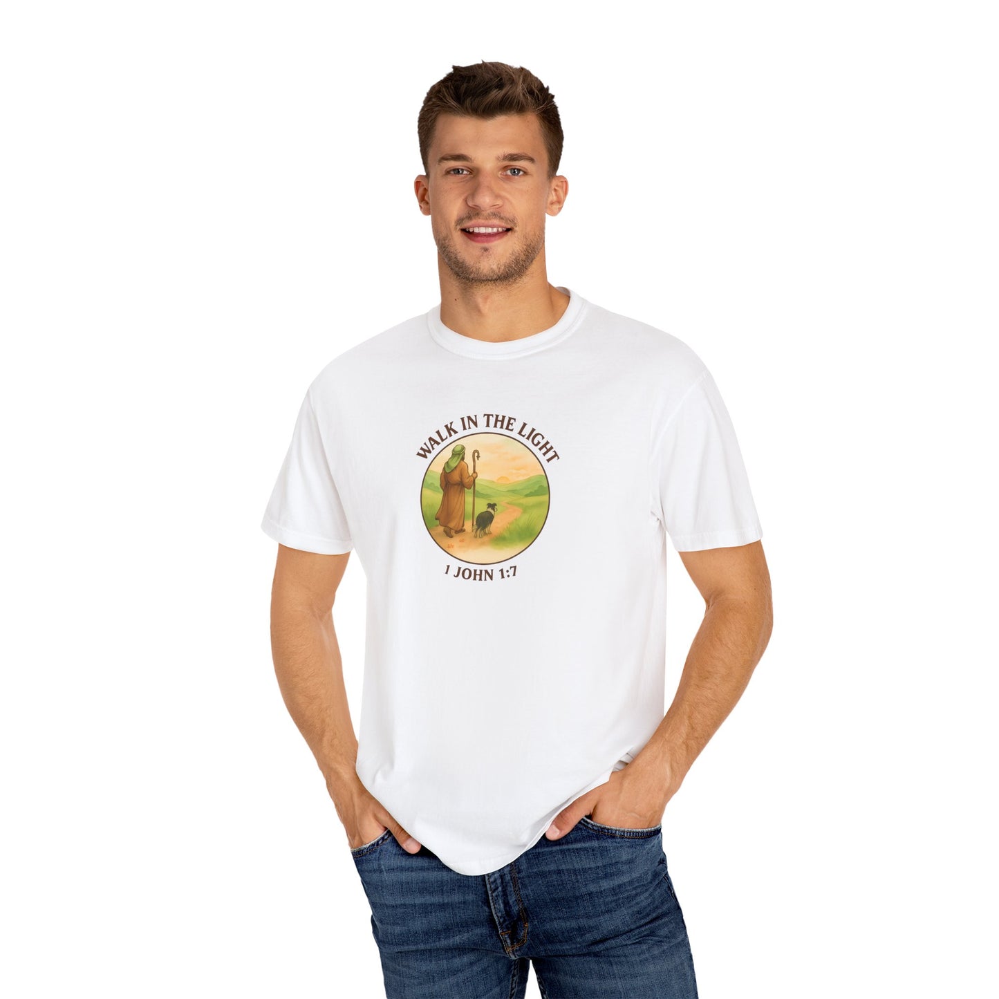 Walk in the light T-Shirt, Casual Fashion Tee, Motivational Gift, Unisex Graphic Tee, Perfect for Gifts and Celebrations
