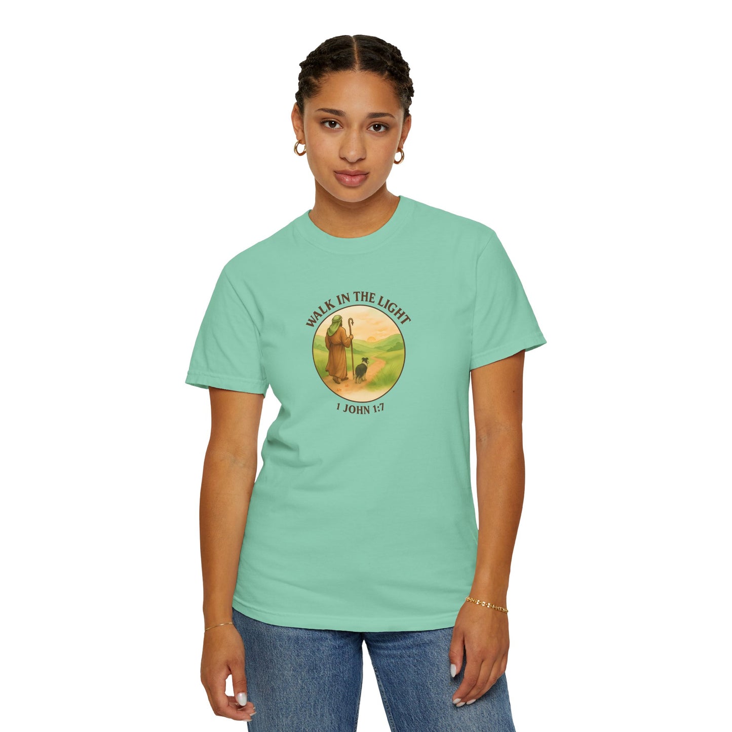 Walk in the light T-Shirt, Casual Fashion Tee, Motivational Gift, Unisex Graphic Tee, Perfect for Gifts and Celebrations