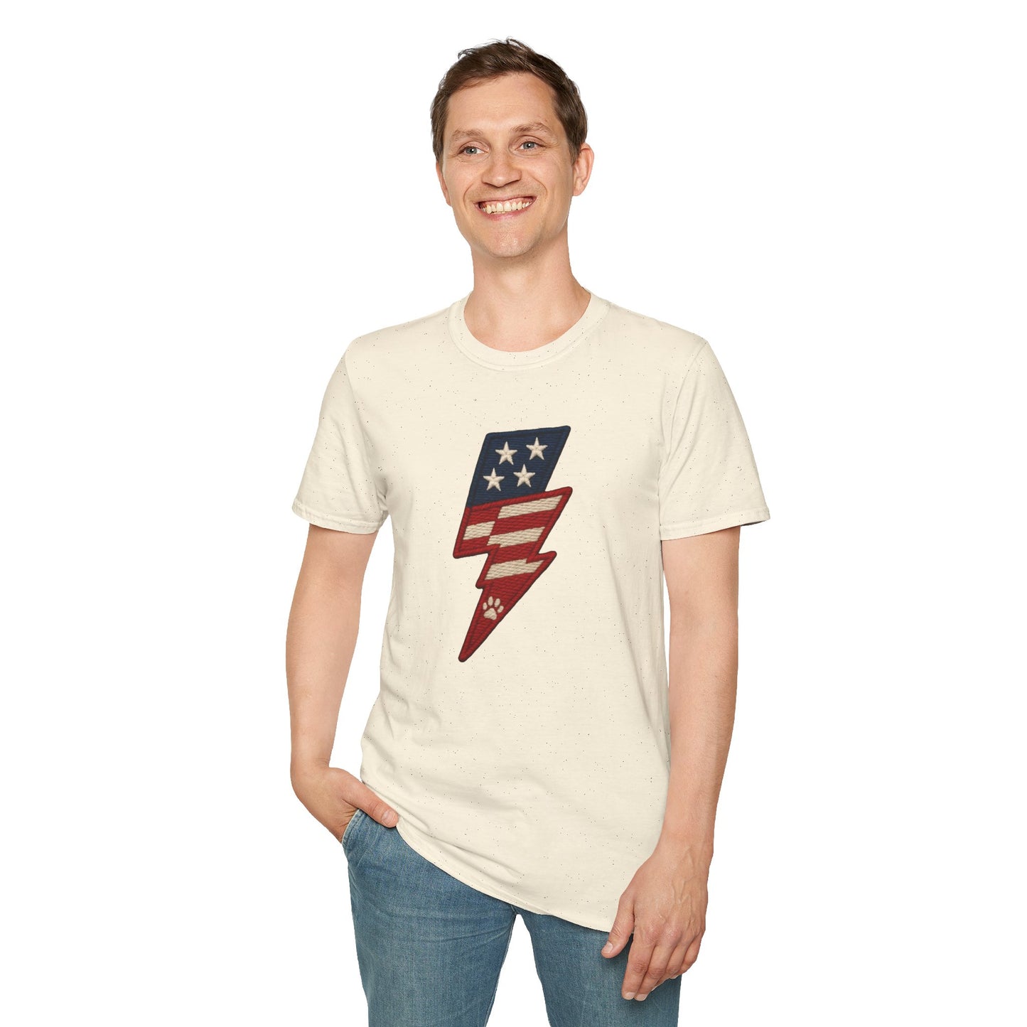 Patriotic Unisex T-Shirt with Flag Design, USA Pride Shirt, Everyday Wear, 4th of July Gift, Casual Style, American Flag Tee