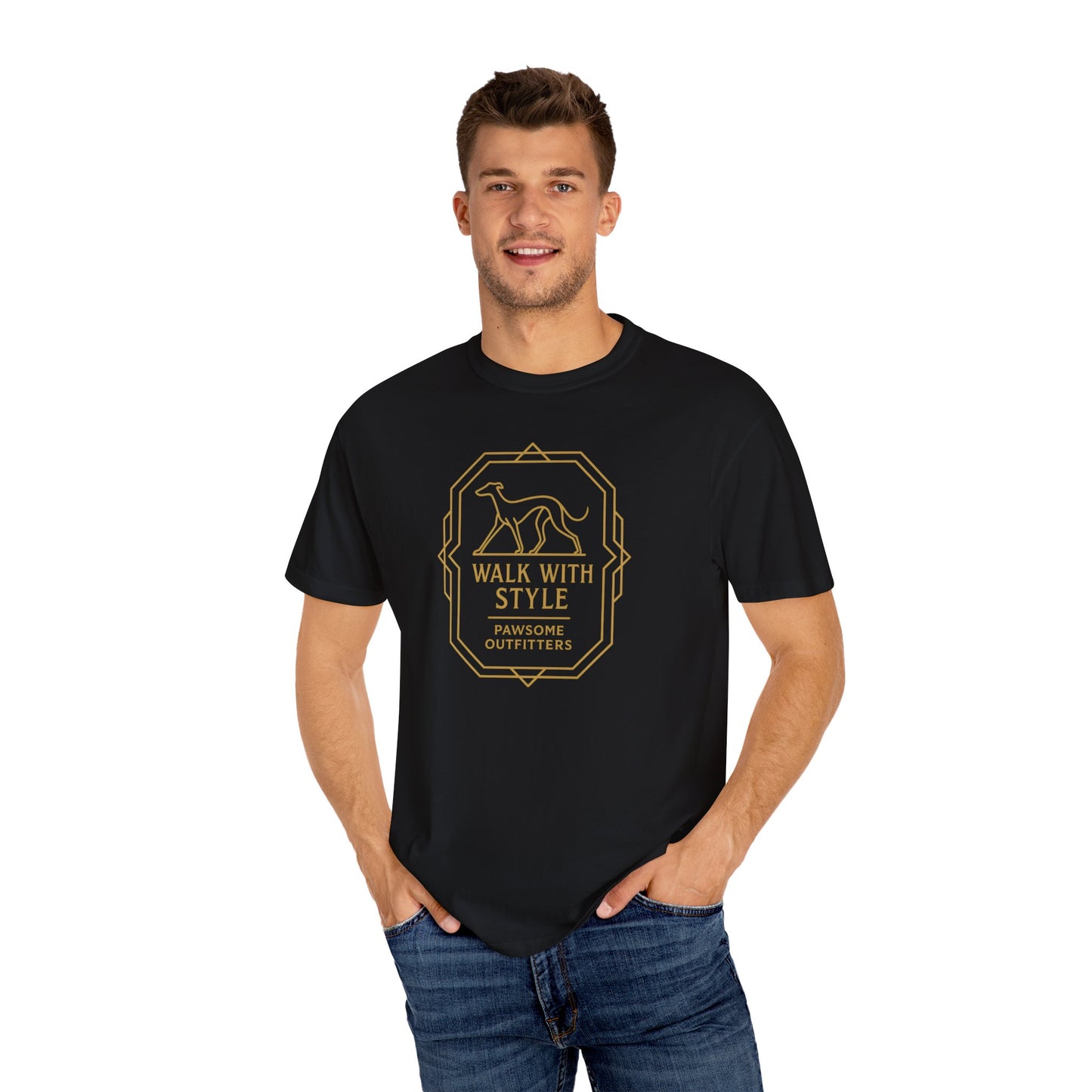 Stylish Dog Lovers T-Shirt, Casual Pet Owner Tee, Walk With Style Graphic Shirt, Gift for Dog Lovers, Comfortable Everyday Wear