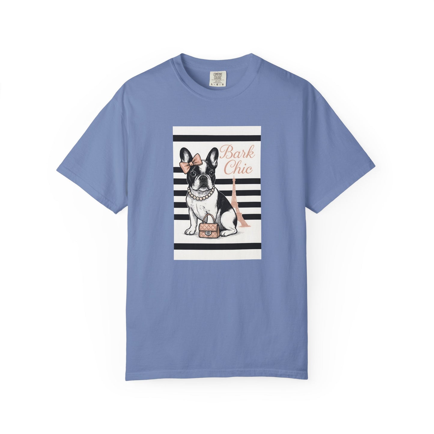 Chic Dog Lover T-shirt, Bark Chic Tee, Unisex Graphic Shirt, Pet Lover Gift, Comfortable Everyday Wear, Cute Animal Apparel