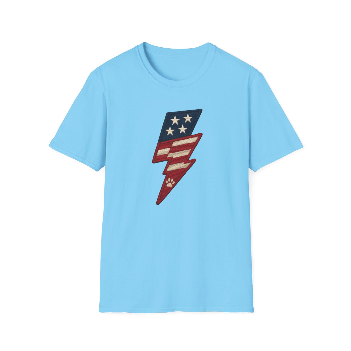 Patriotic Unisex T-Shirt with Flag Design, USA Pride Shirt, Everyday Wear, 4th of July Gift, Casual Style, American Flag Tee
