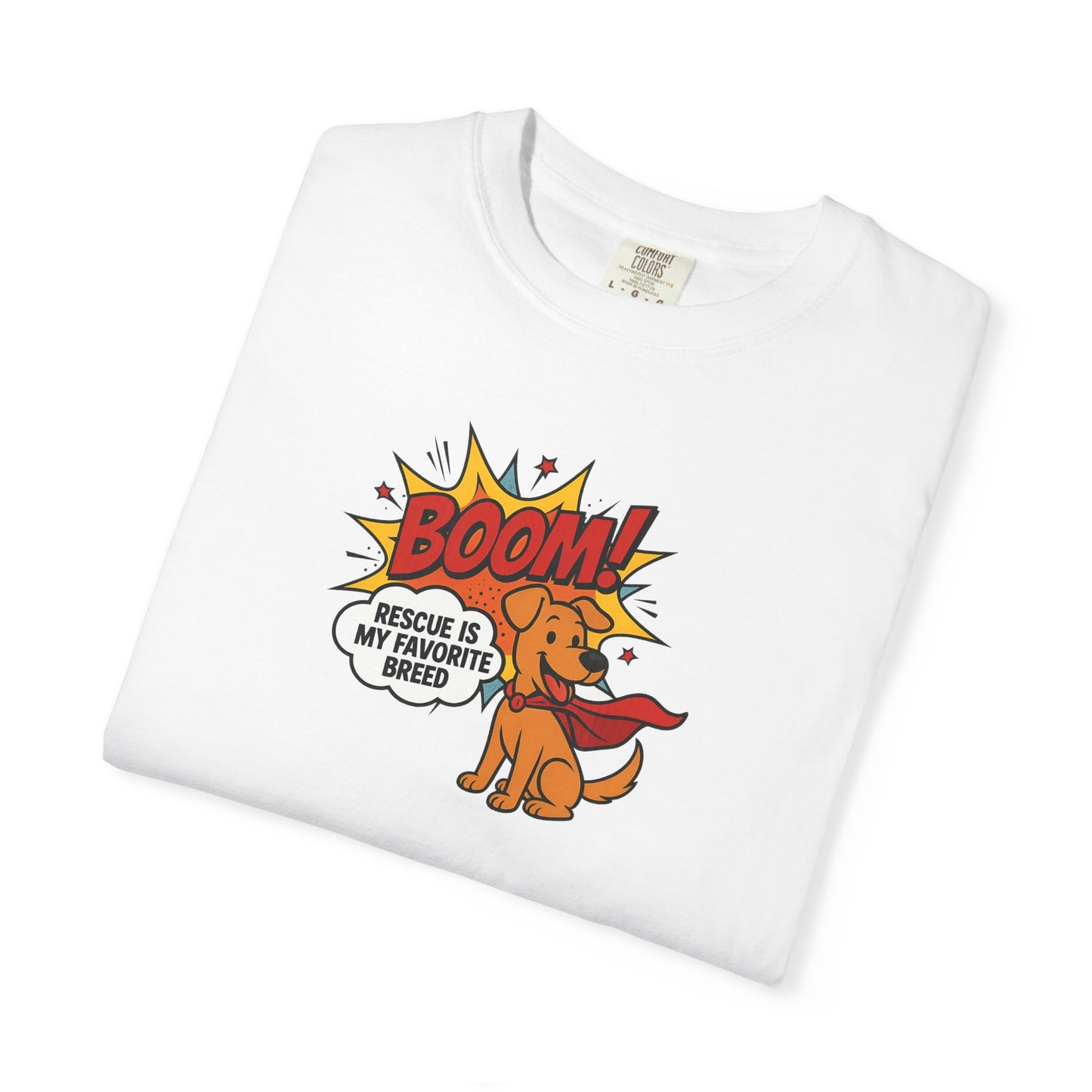 Superhero Dog Rescue T-Shirt | Fun Graphic Tee, Gift for Dog Lovers, Casual Wear, Pet Lover Shirt, Birthday Present, Animal Apparel