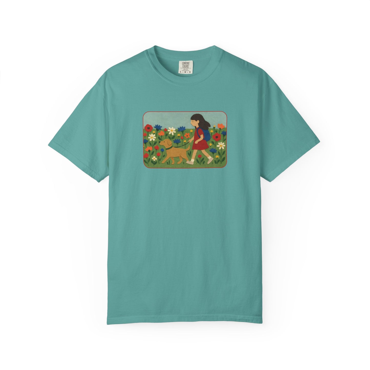 Dog Walking Collage T-shirt