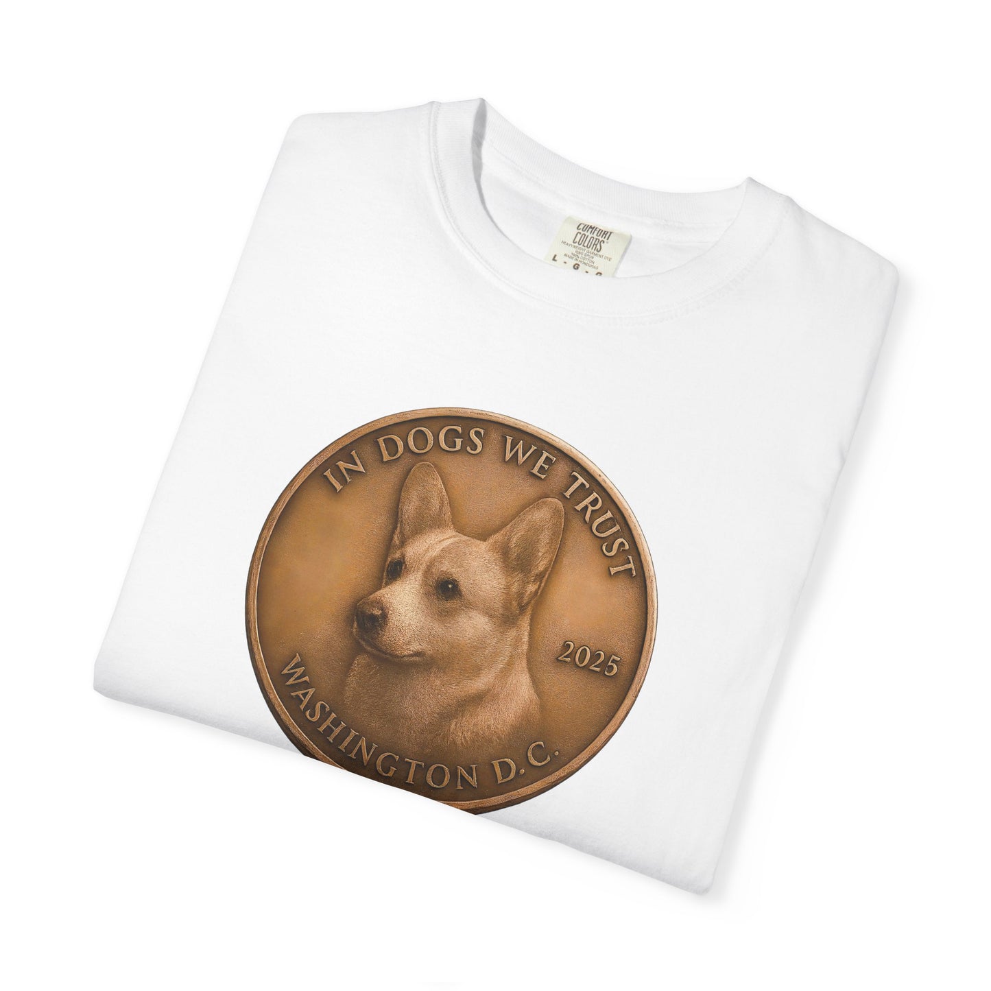 Washington DC State Coin T-Shirt Collection - Proud Dog Breed Illustrations
