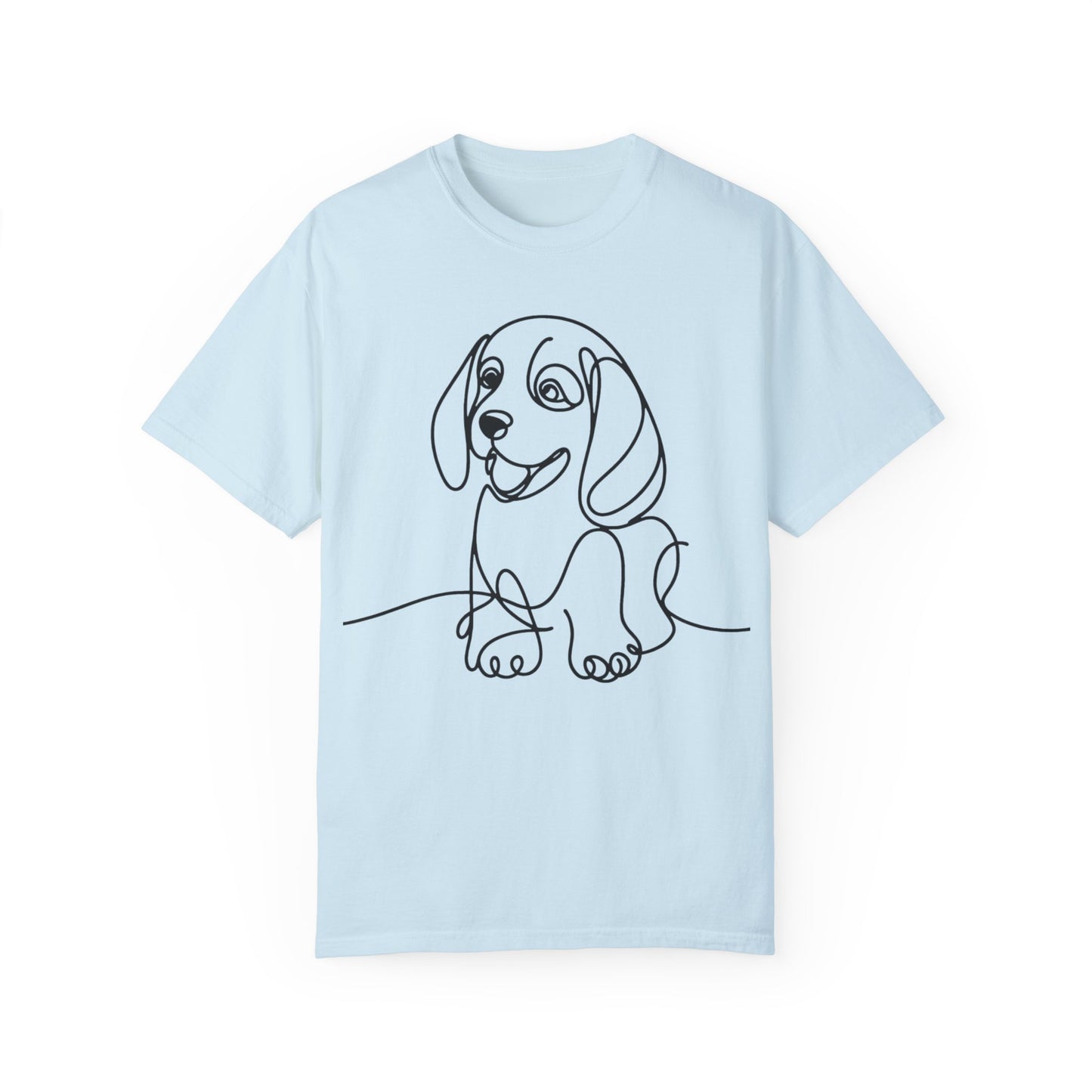 I๐ถ Nose First โ Minimalist Beagle Line Art Tee - Cute Dog Line Art Unisex T-Shirt