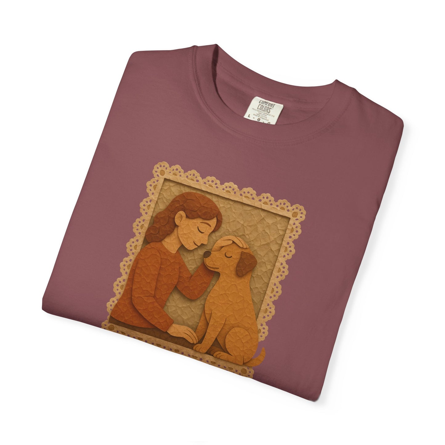 Dog Mom T-shirt - Unisex Garment-Dyed Tee for Dog Lovers