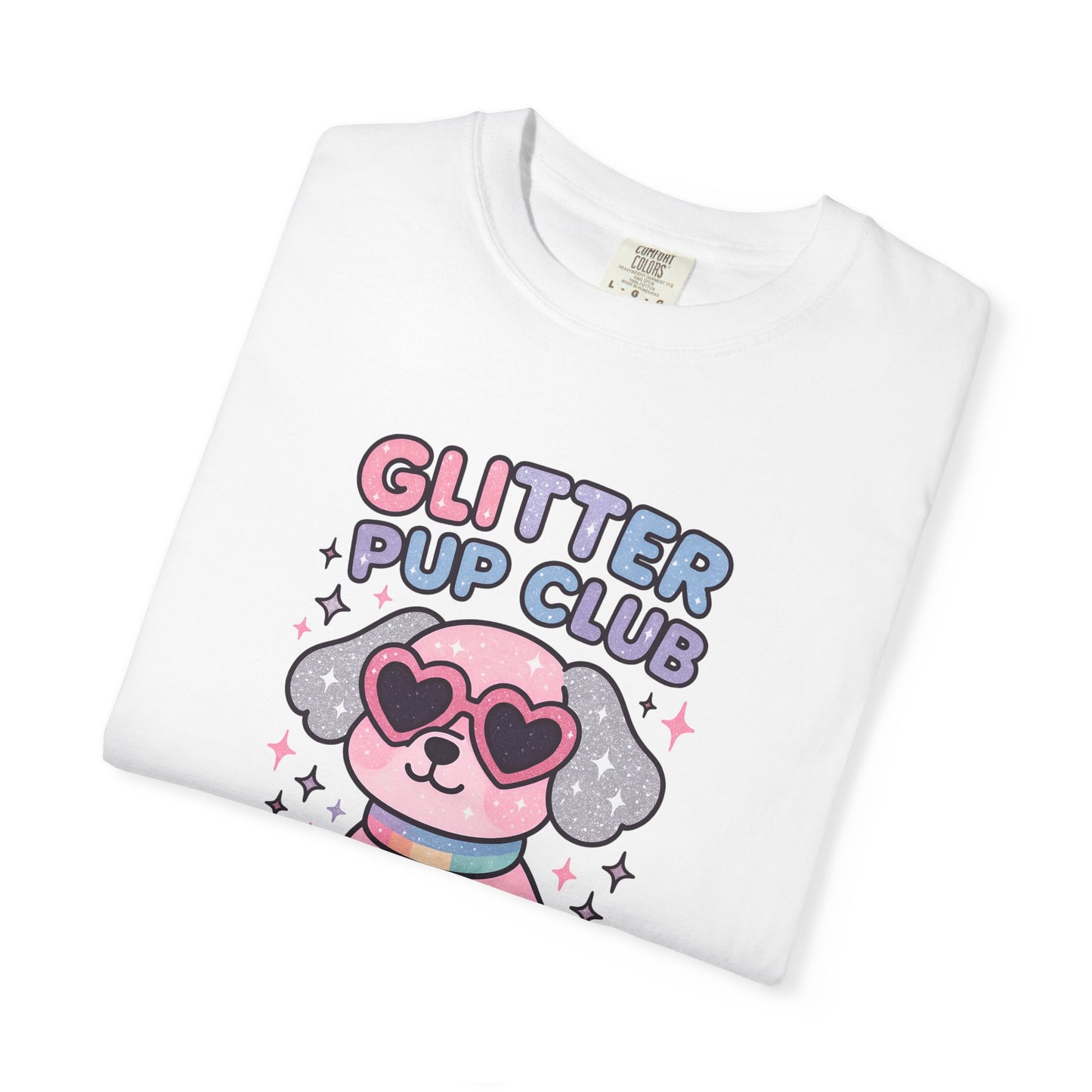 Glitter Pup Club Unisex T-Shirt, Cute Dog Tee, Pet Lovers Gift, Fun Casual Wear, Animal Lover Shirt, Summer Essentials