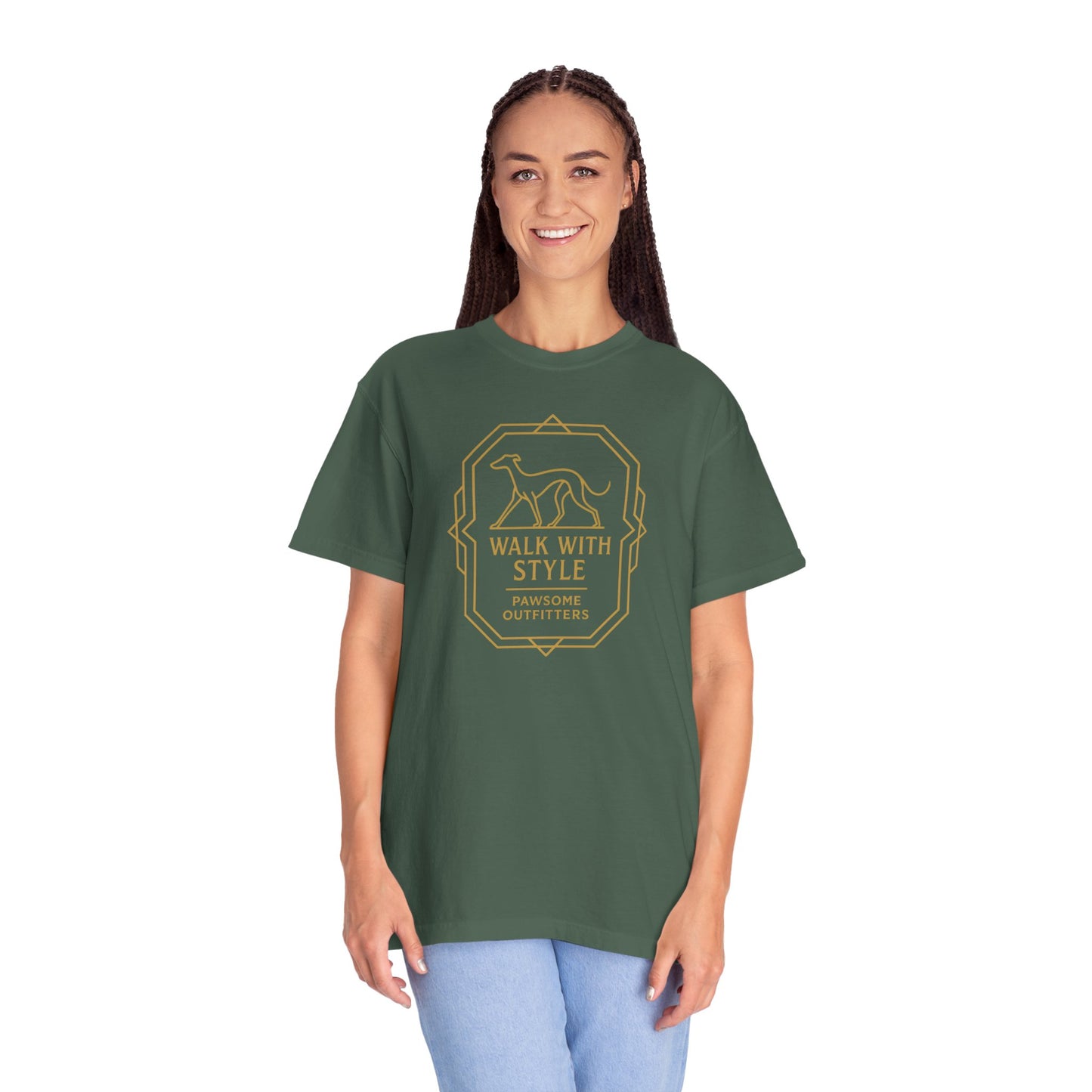Stylish Dog Lovers T-Shirt, Casual Pet Owner Tee, Walk With Style Graphic Shirt, Gift for Dog Lovers, Comfortable Everyday Wear