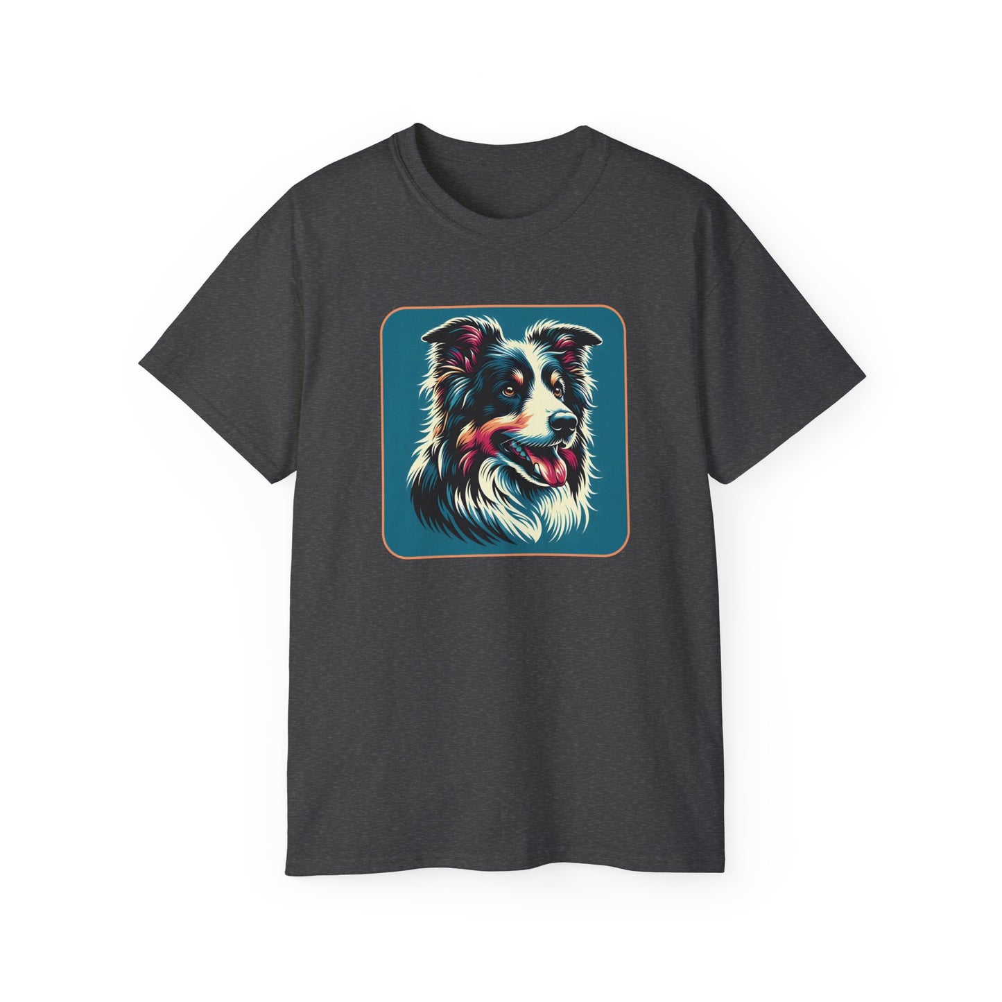 ⚡ Brain & Beauty – Colorful Border Collie Tee - Perfect for Pet Lovers