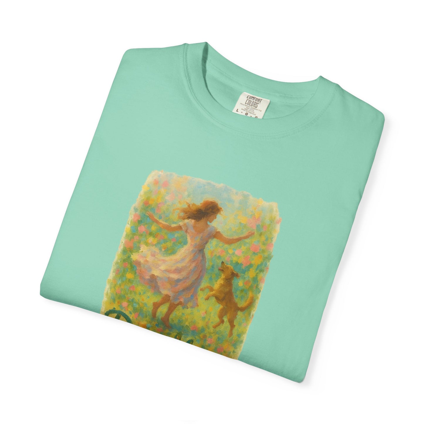 Dog Mom T-Shirt, Cute Animal Lover Tee, Gift for Pet Moms, Garment-Dyed T-Shirt, Casual Summer Shirt, Birthday Gift, Dog Lover Merchandise