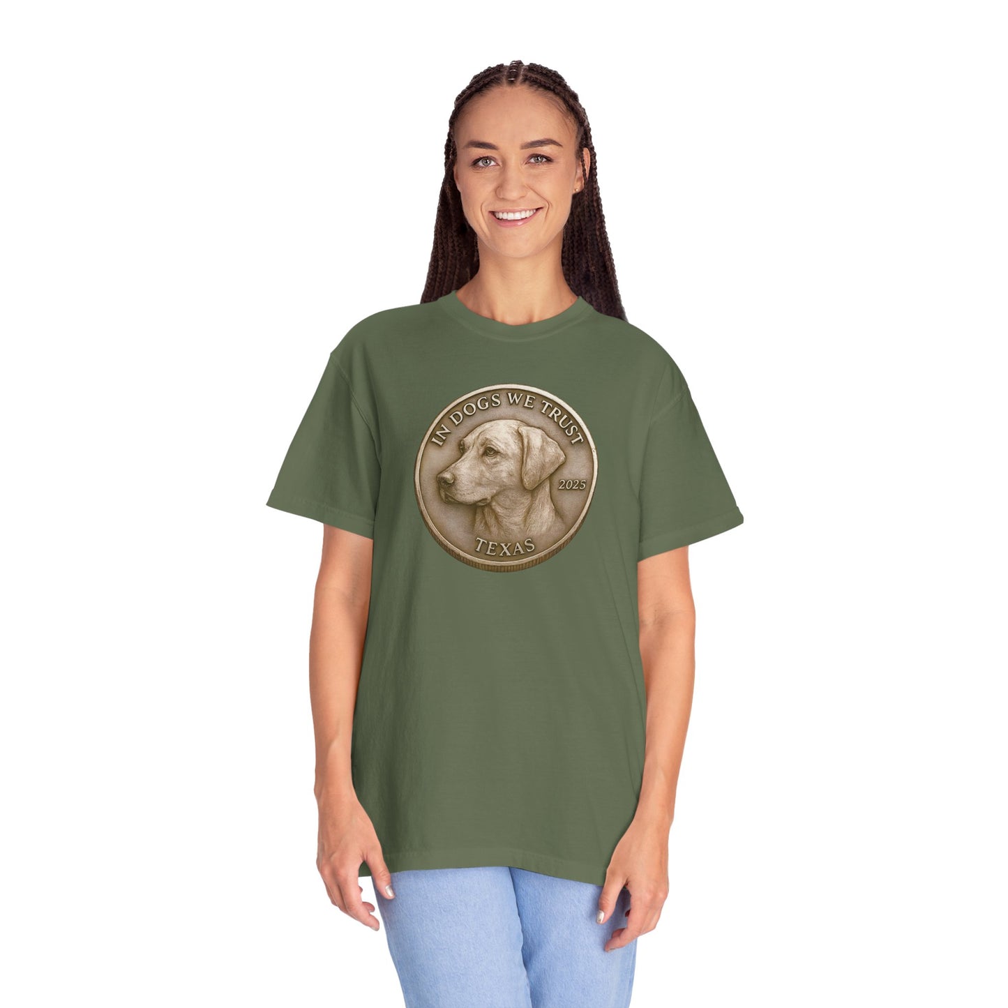 Texas State Coin T-Shirt Collection - Proud Dog Breed Illustrations