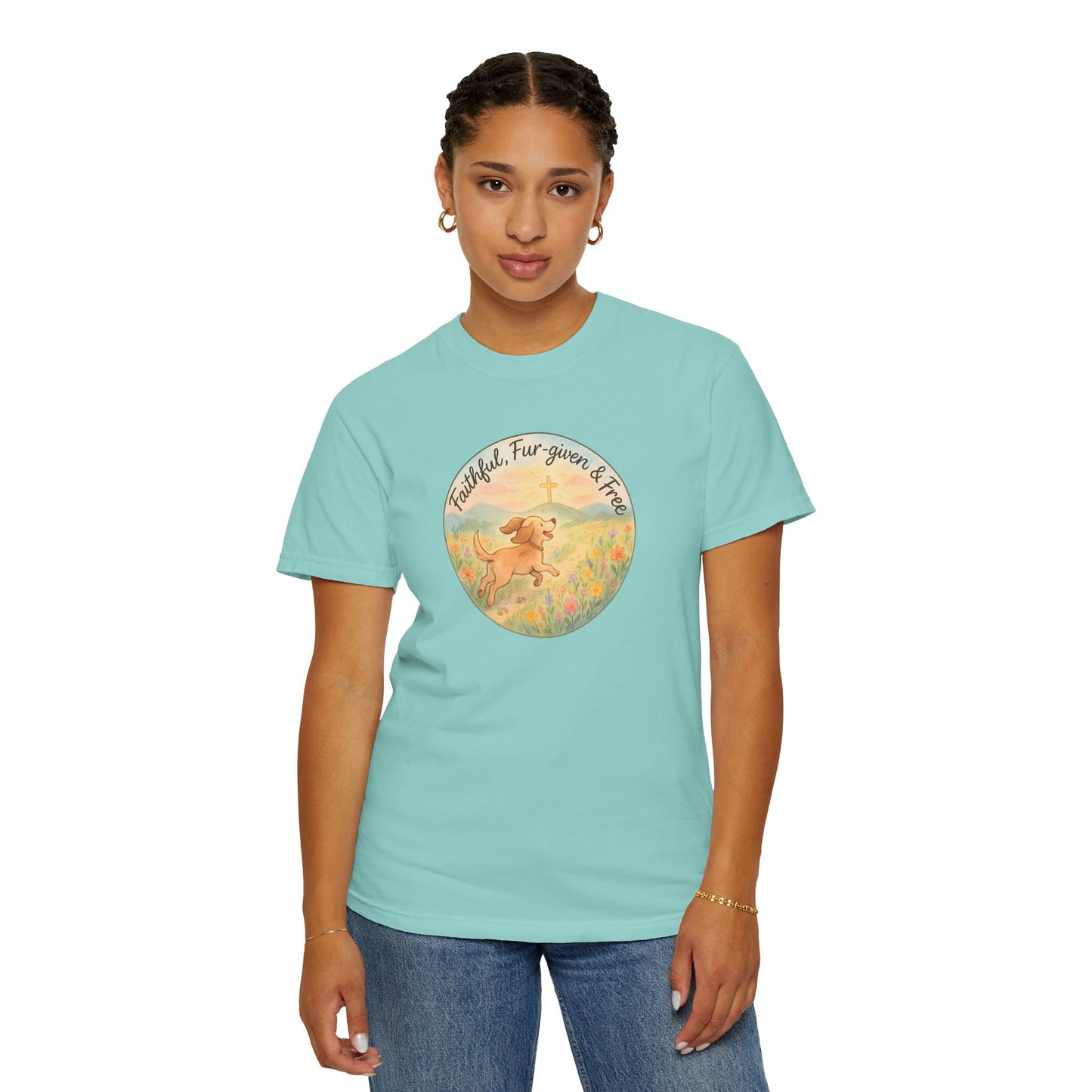 Faithful Dog Lover T-Shirt, Garment-Dyed Tee, Perfect Gift for Dog Owners, Pet Lovers, Animal Rescue Advocates, Casual Wear
