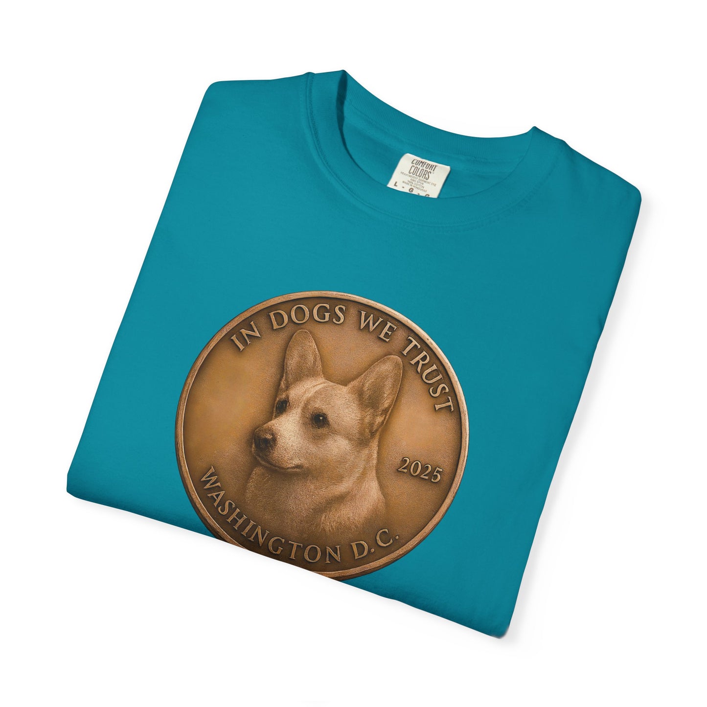 Washington DC State Coin T-Shirt Collection - Proud Dog Breed Illustrations