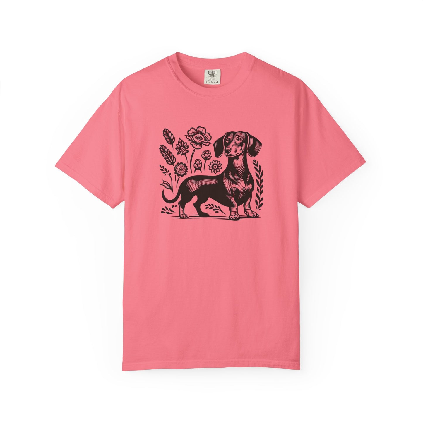 Floral Dachshund Unisex T-Shirt - Comfy Pet Lover Gift