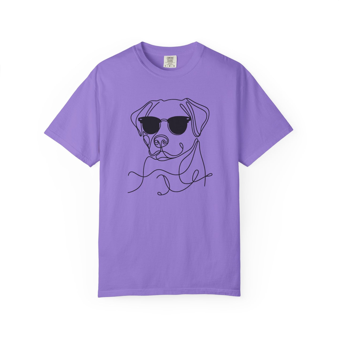 Cool Dog Line Art T-Shirt, Pet Lover Gift, Unisex Tee, Animal Lover Shirt, Casual Wear, Dog Mom Gift, Birthday Present, Dog Themed Apparel
