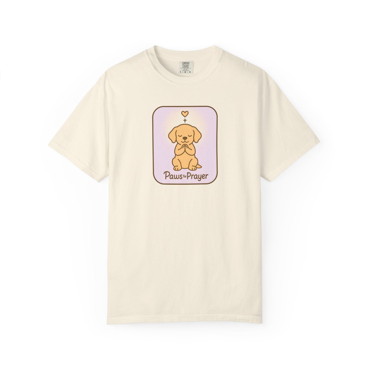 Prayerful Paws Unisex T-Shirt, Dog Lover Gift, Cute Pet Tee, Animal Prayer Shirt, Casual Animal Tees, Gift for Dog Owners