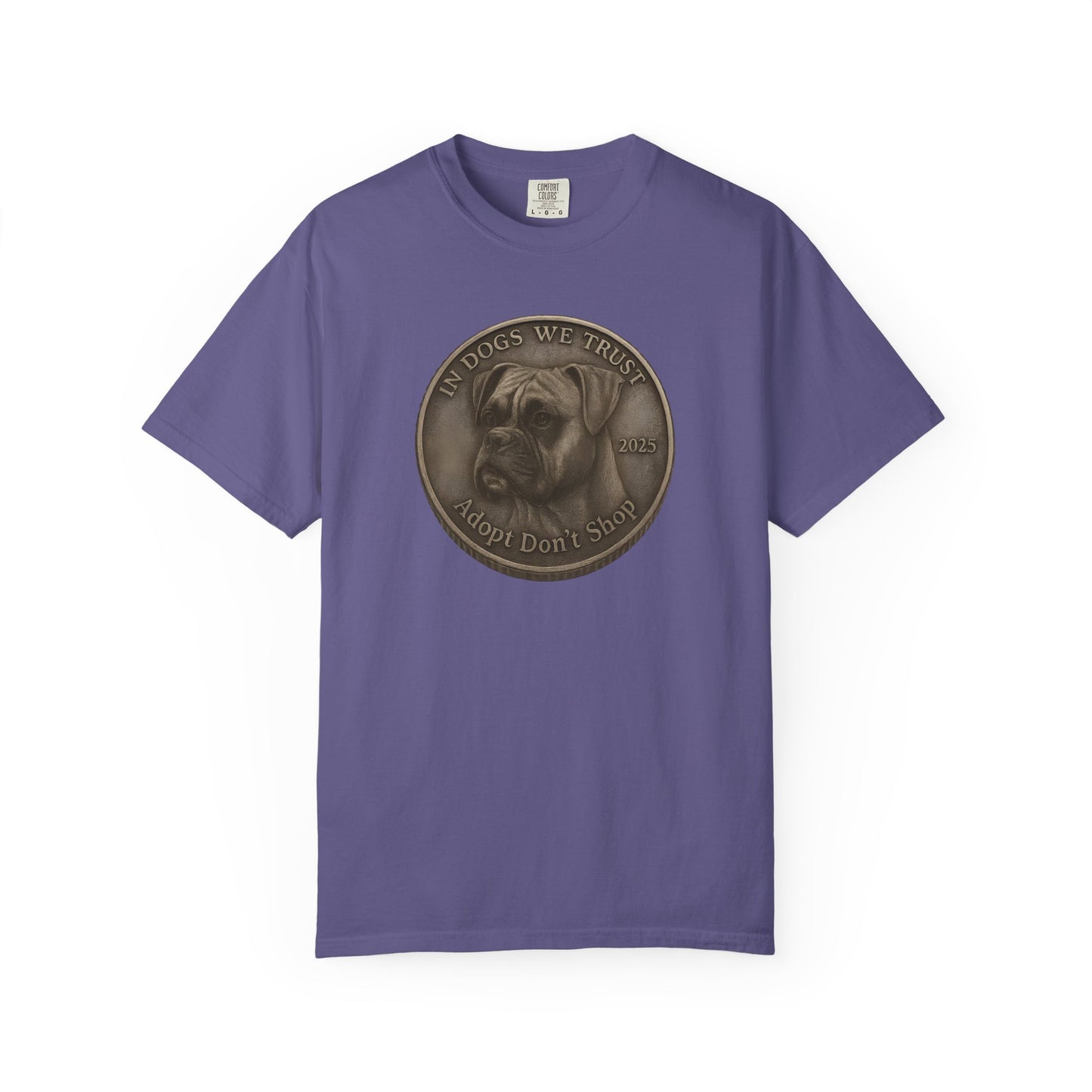 Adopt Don't Shop State Coin T-Shirt Collection - Proud Dog Breed Illustrations