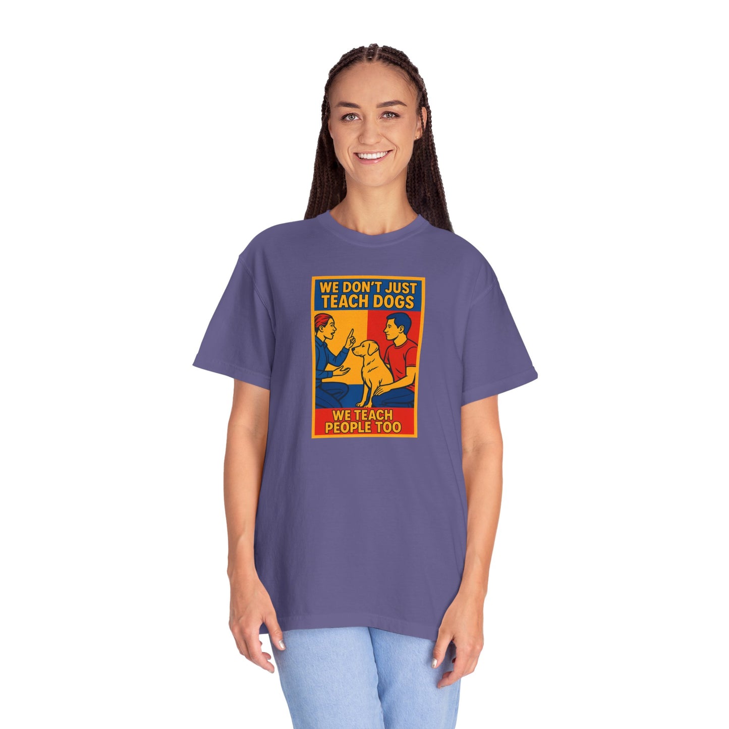 Teach Love Unisex T-shirt | Dog Training Humor Tee, Pet Lover Gift, Casual Wear, Funny Animal Shirt, Teacher Appreciation