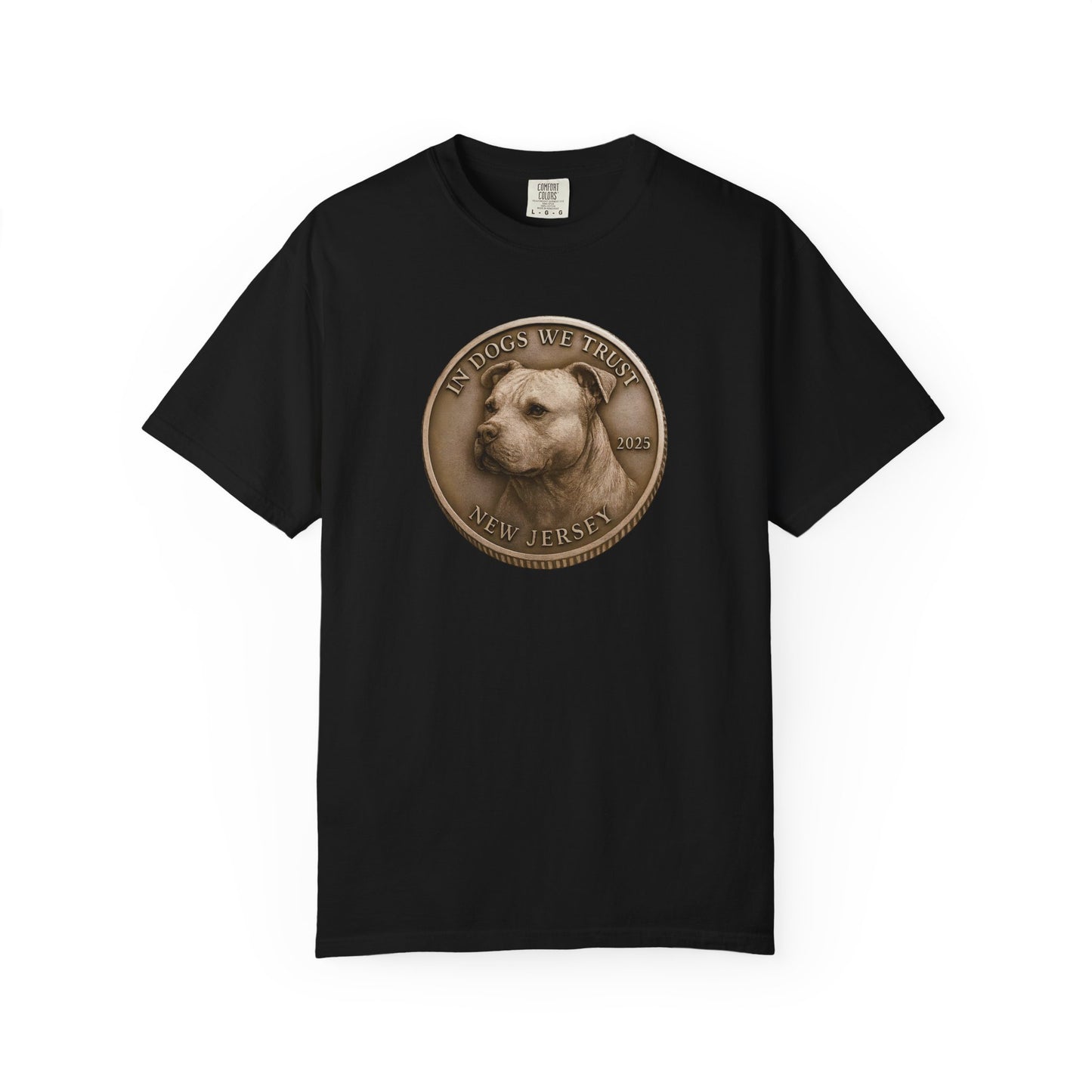 New Jersey State Coin T-Shirt Collection - Proud Dog Breed Illustrations