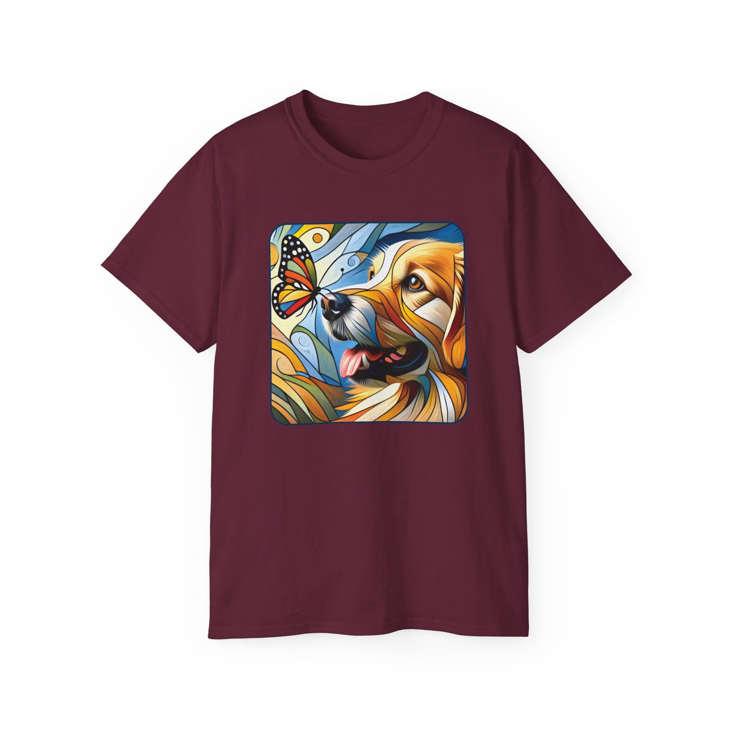 “You Give Me Butterflies – Petcasso Golden Retriever Tee” - Perfect for Pet Lovers