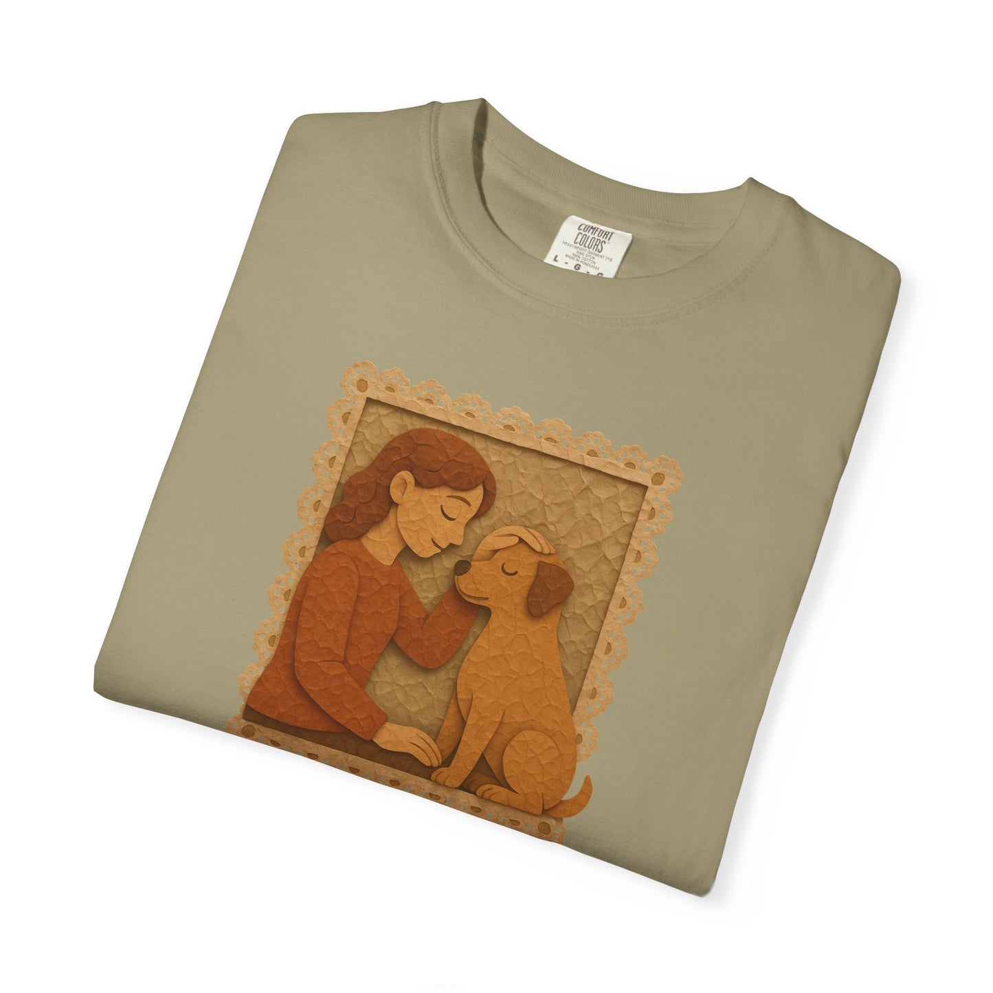 Dog Mom T-shirt - Unisex Garment-Dyed Tee for Dog Lovers