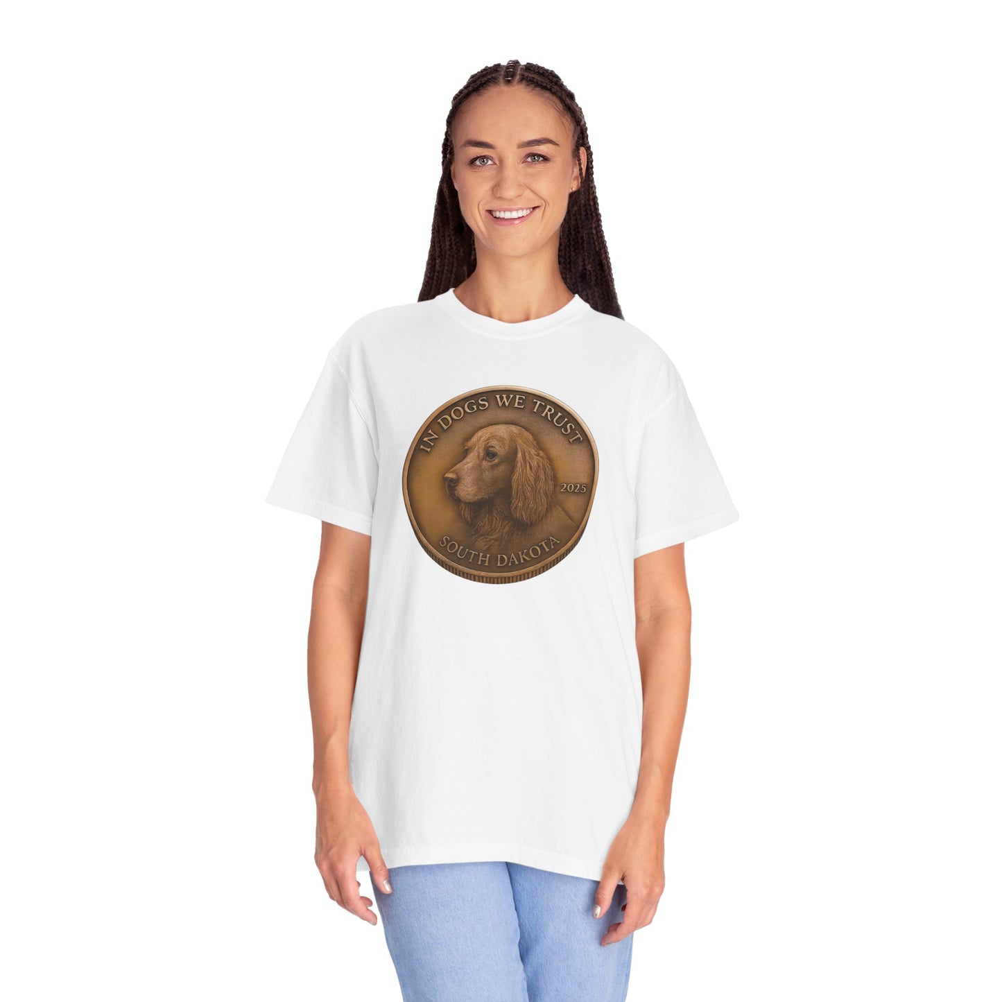 South Dakota State Coin T-Shirt Collection - Proud Dog Breed Illustrations