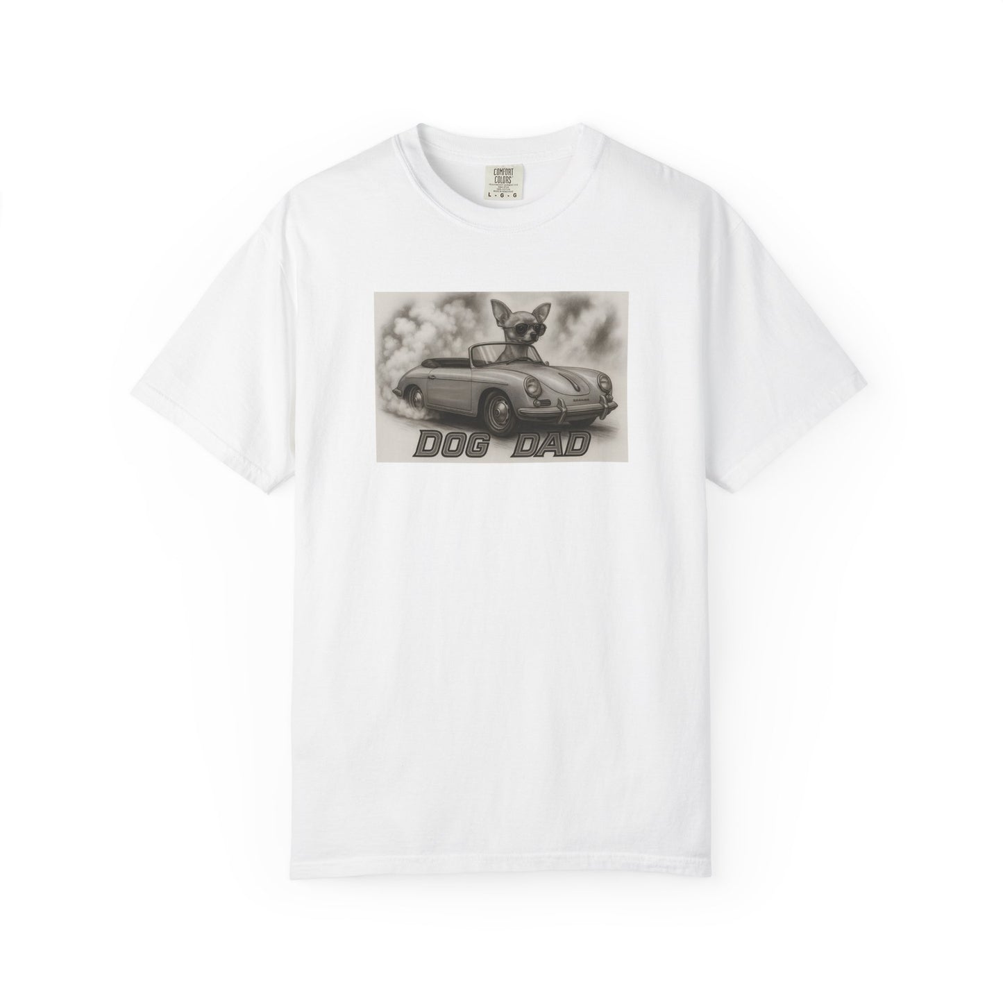 Dog Dad - Chihuahua - Cool Dogs in Cool Cars T-Shirt Collection | Funny Dog Lover Apparel for Men