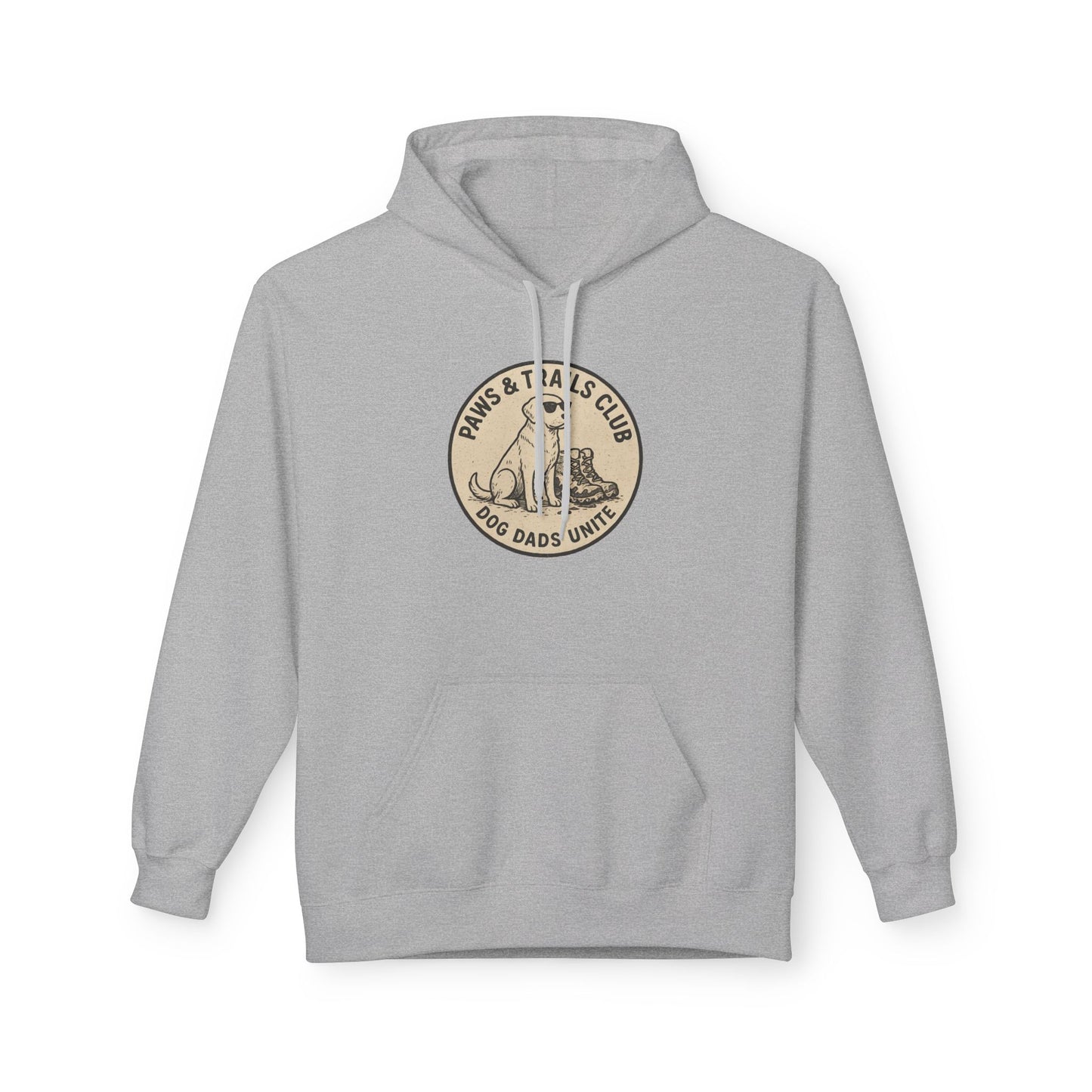 Dog Dad Fleece Hoodie, Unisex Softstyle Hooded Sweatshirt, Perfect Gift for Dog Lovers, Comfortable and Stylish