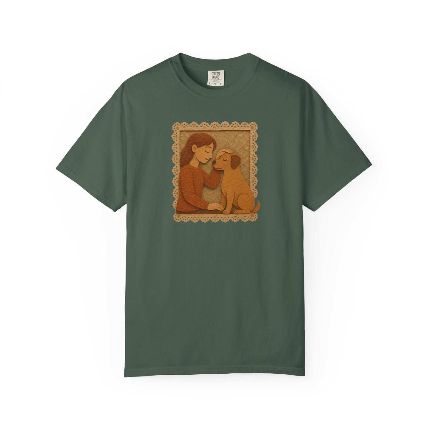 Dog Mom T-shirt - Unisex Garment-Dyed Tee for Dog Lovers