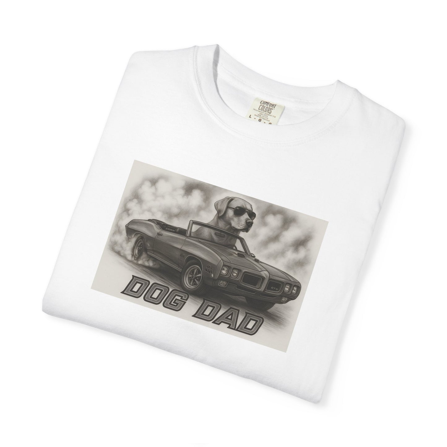 Dog Dad - Labrador Retriever - Cool Dogs in Cool Cars T-Shirt Collection | Funny Dog Lover Apparel for Men