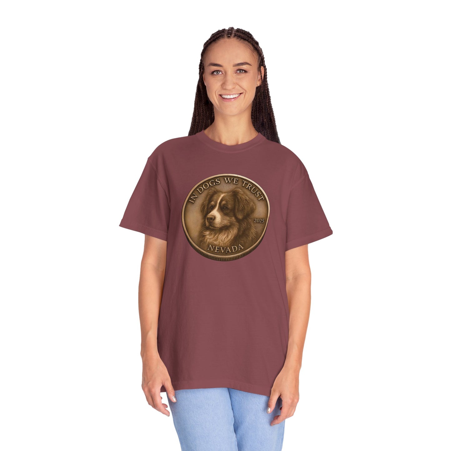 Nevada State Coin T-Shirt Collection - Proud Dog Breed Illustrations