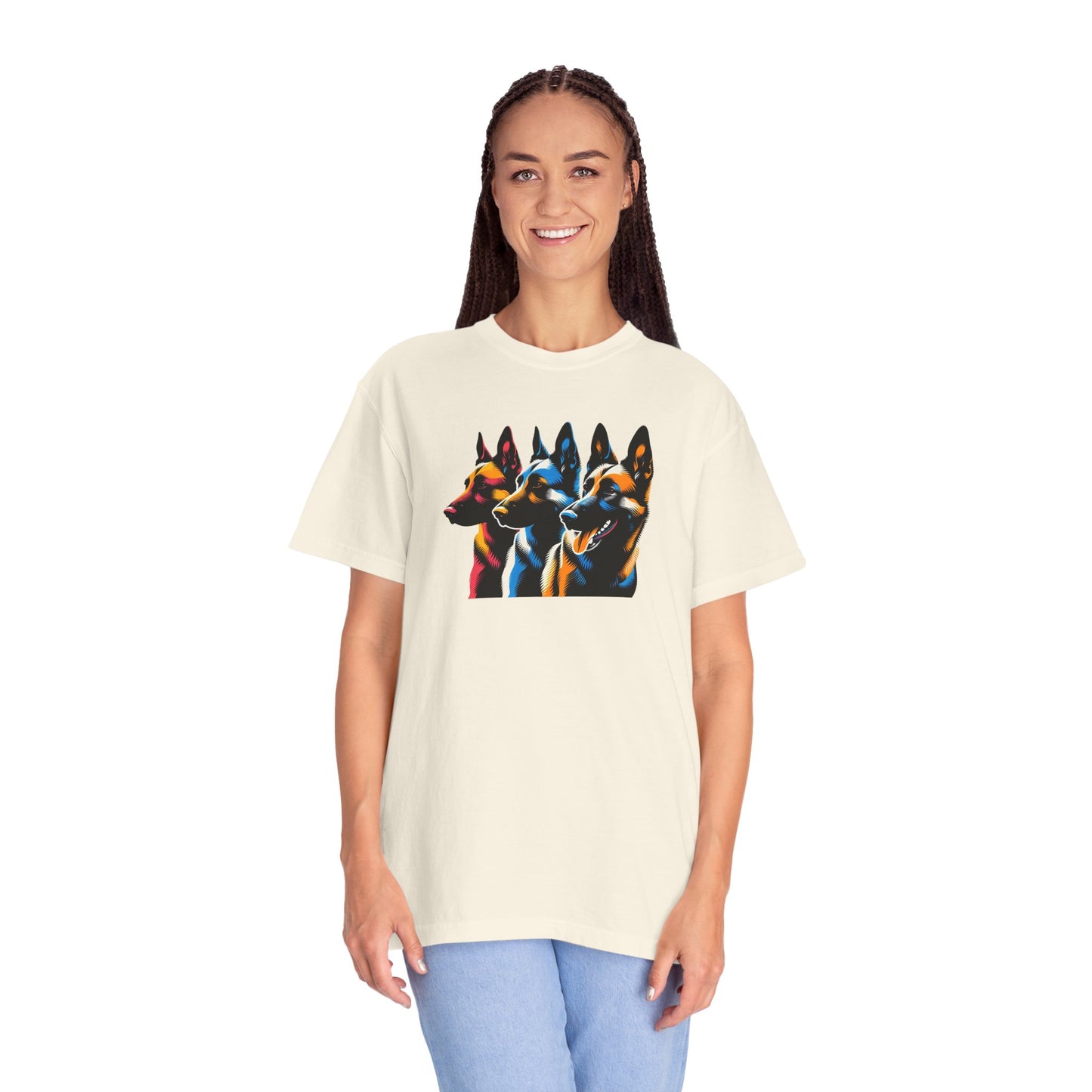 Colorful German Shepherd Unisex T-Shirt - Vibrant Dog Lover Tee