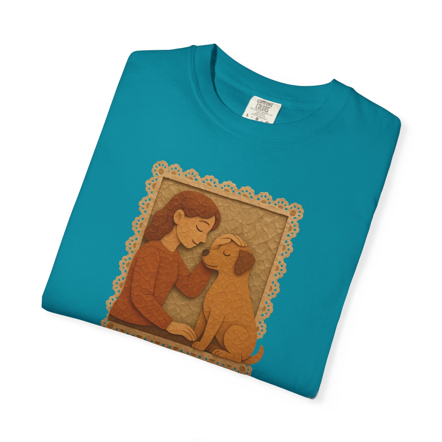 Dog Mom T-shirt - Unisex Garment-Dyed Tee for Dog Lovers