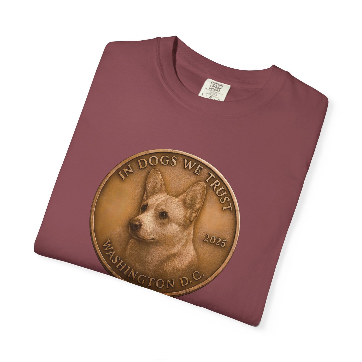 Washington DC State Coin T-Shirt Collection - Proud Dog Breed Illustrations