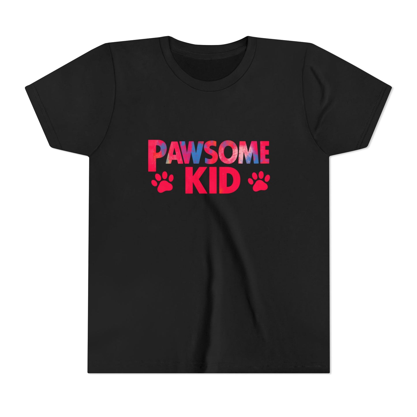 Pawsome Kid Tee, Youth Short Sleeve T-Shirt for Animal Lovers, Fun Gift for Kids Birthday, Pet Lovers Apparel, Cute Animal Shirt