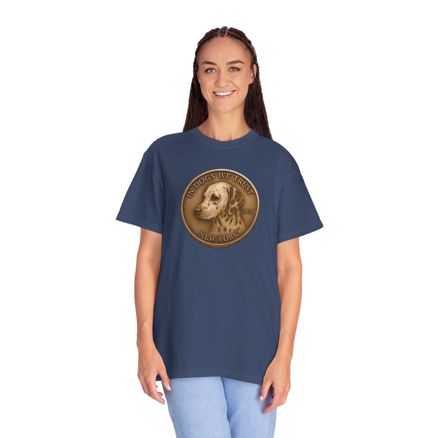 New York State Coin T-Shirt Collection - Proud Dog Breed Illustrations