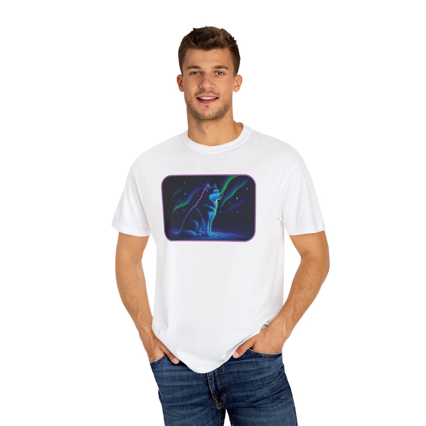 Alaskan Malamute Northern Lights T-shirt