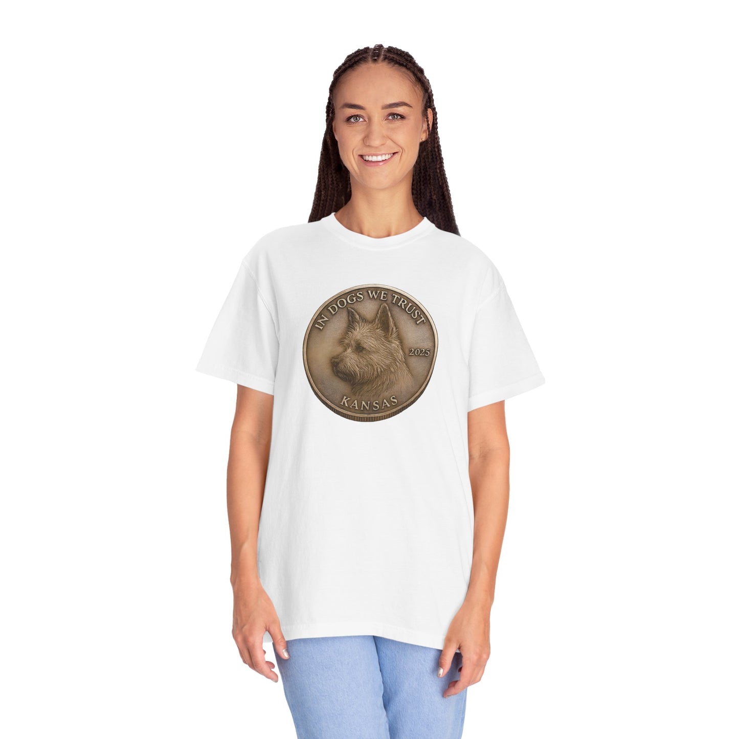 Kansas State Coin T-Shirt Collection - Proud Dog Breed Illustrations