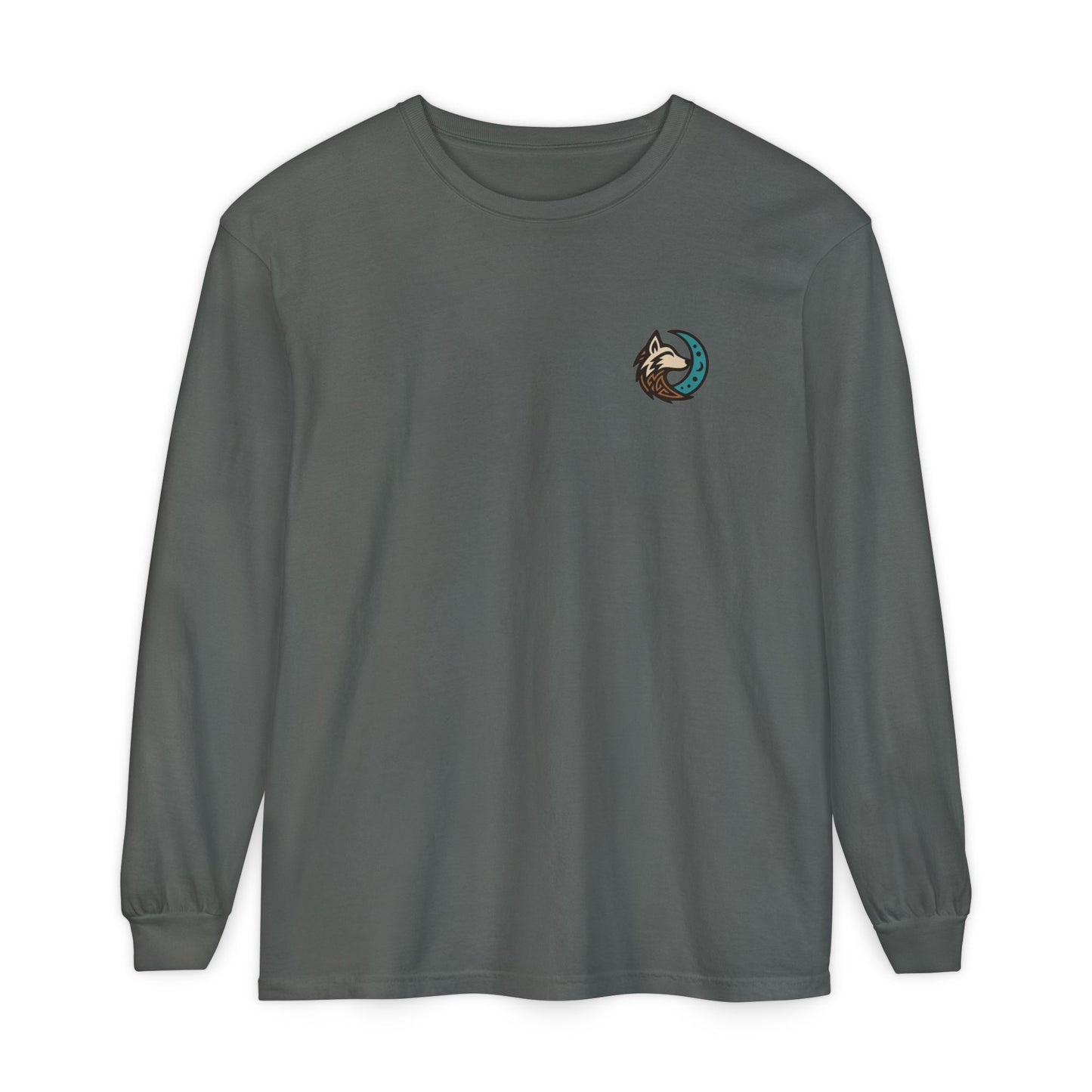Mystical Indian Princess and a Wolf Long sleeve Tee