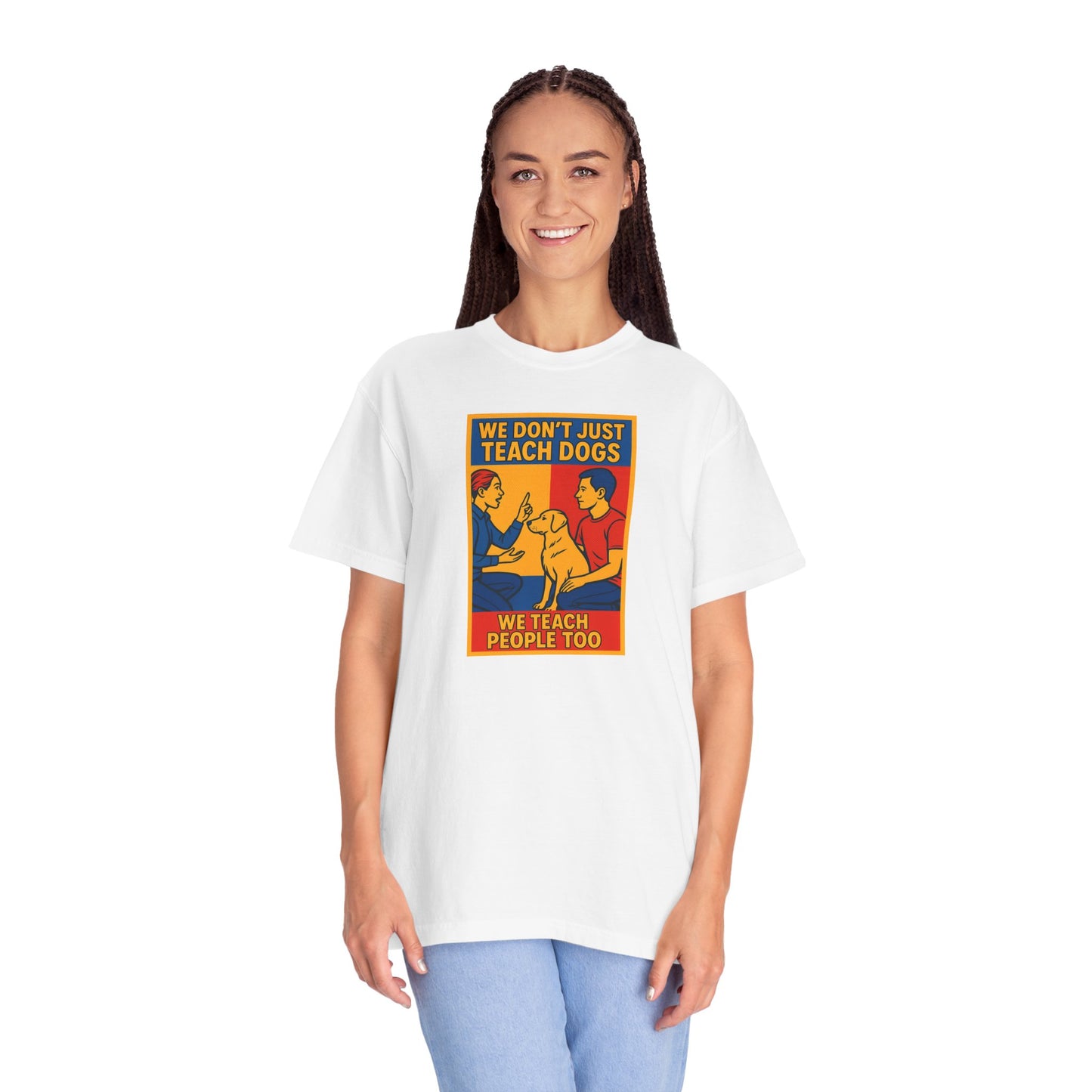 Teach Love Unisex T-shirt | Dog Training Humor Tee, Pet Lover Gift, Casual Wear, Funny Animal Shirt, Teacher Appreciation