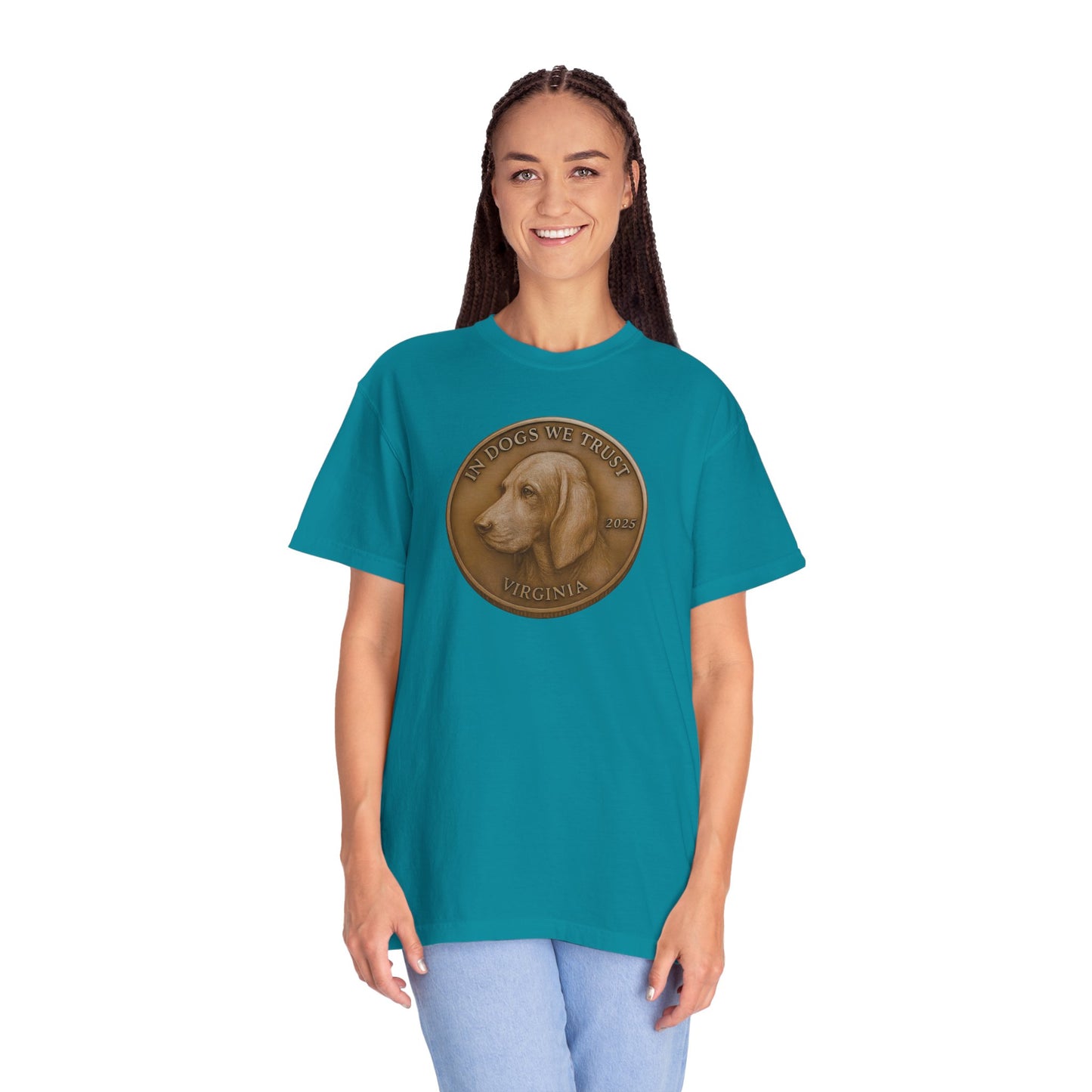 Virginia State Coin T-Shirt Collection - Proud Dog Breed Illustrations
