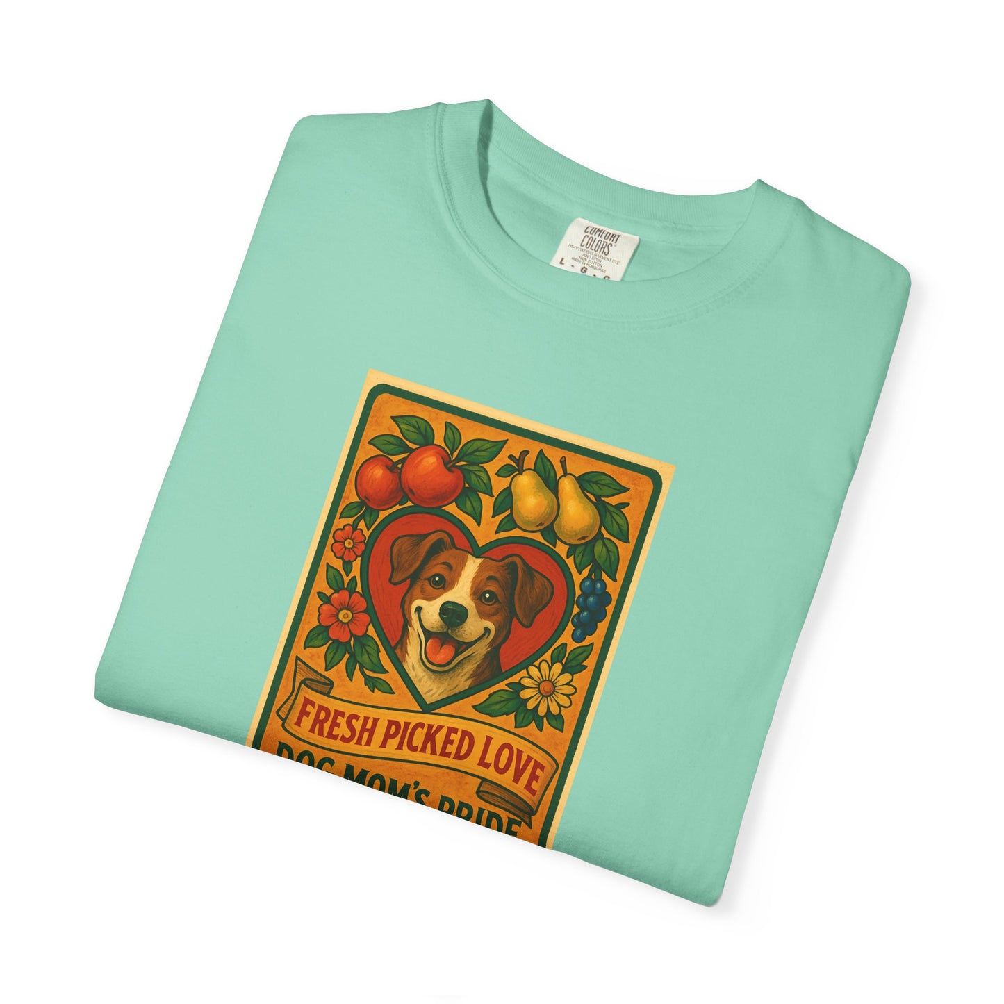 Fresh Picked Love Dog Mom's Pride T-Shirt, Unisex Tees for Dog Lovers, Cute Pet Mom Apparel, Gift for Dog Owners, Casual Wear, Summer Style