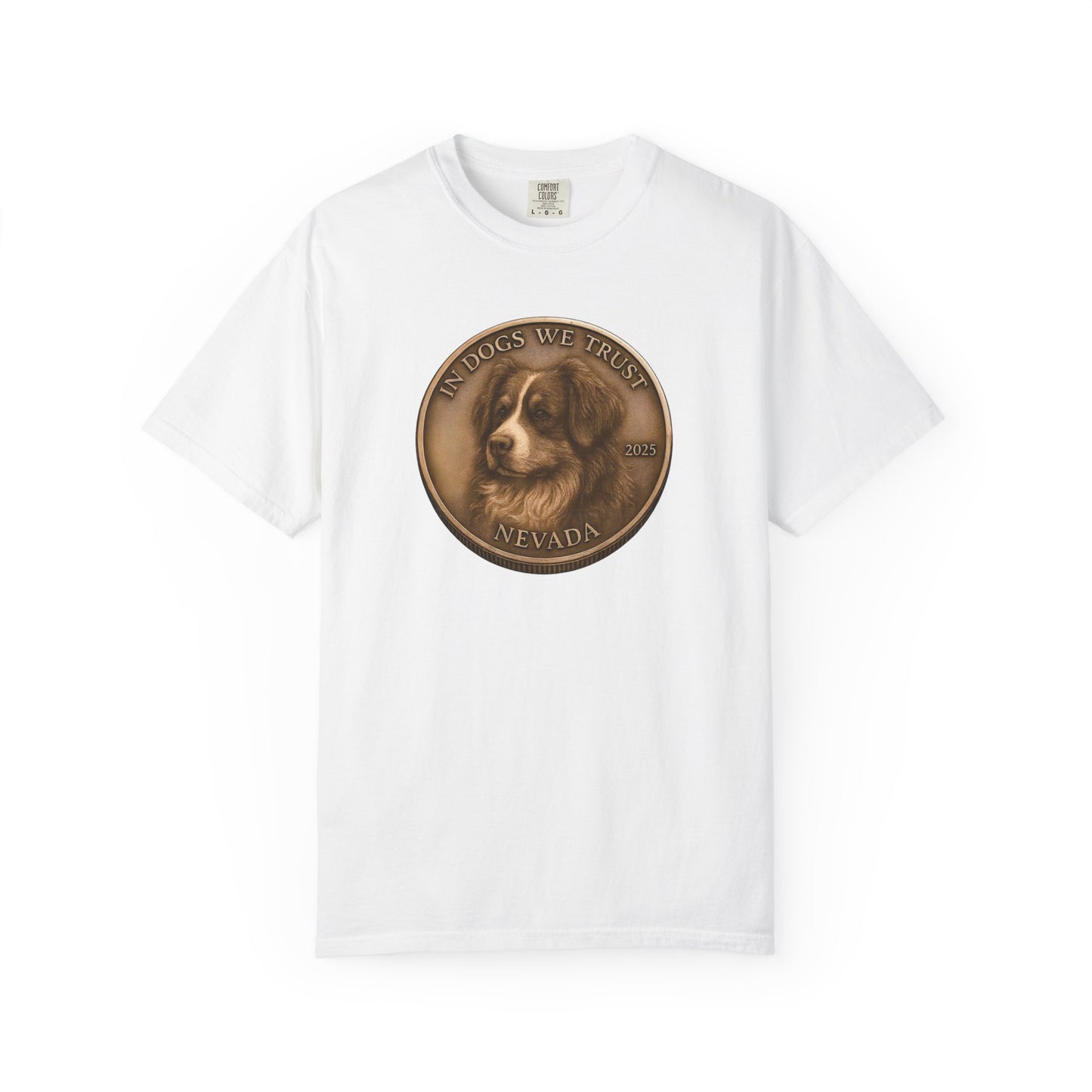 Nevada State Coin T-Shirt Collection - Proud Dog Breed Illustrations