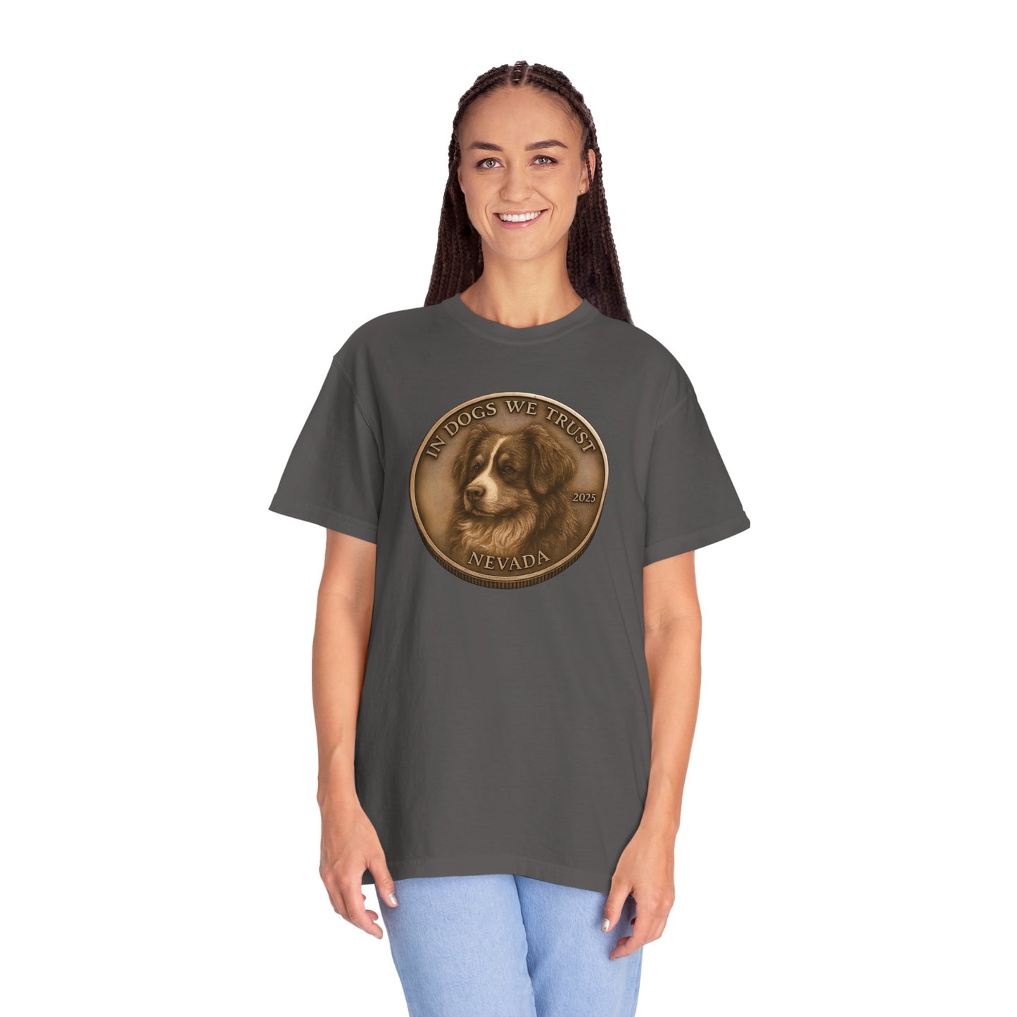 Nevada State Coin T-Shirt Collection - Proud Dog Breed Illustrations