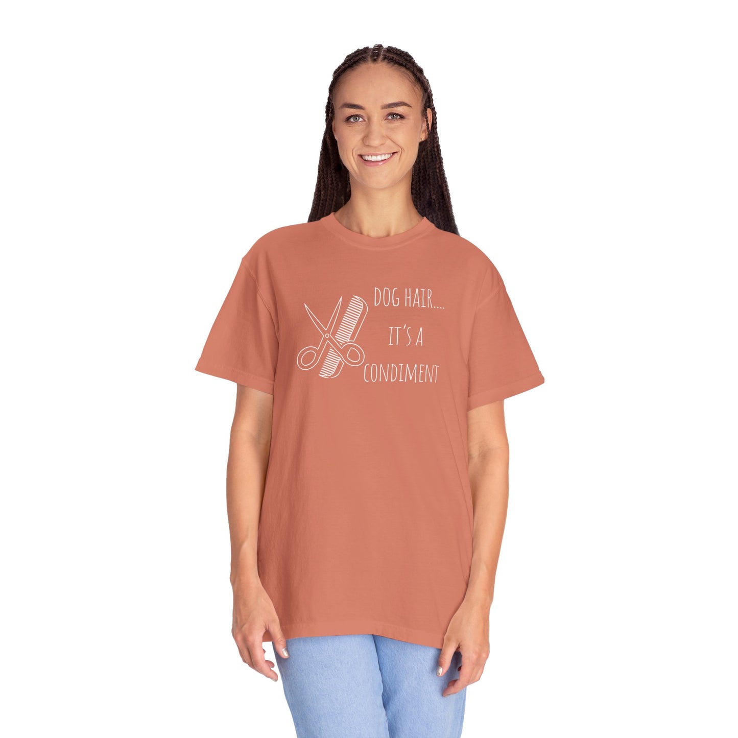 Dog Lover Unisex T-shirt - 'Dog Hair... It's a Condiment'