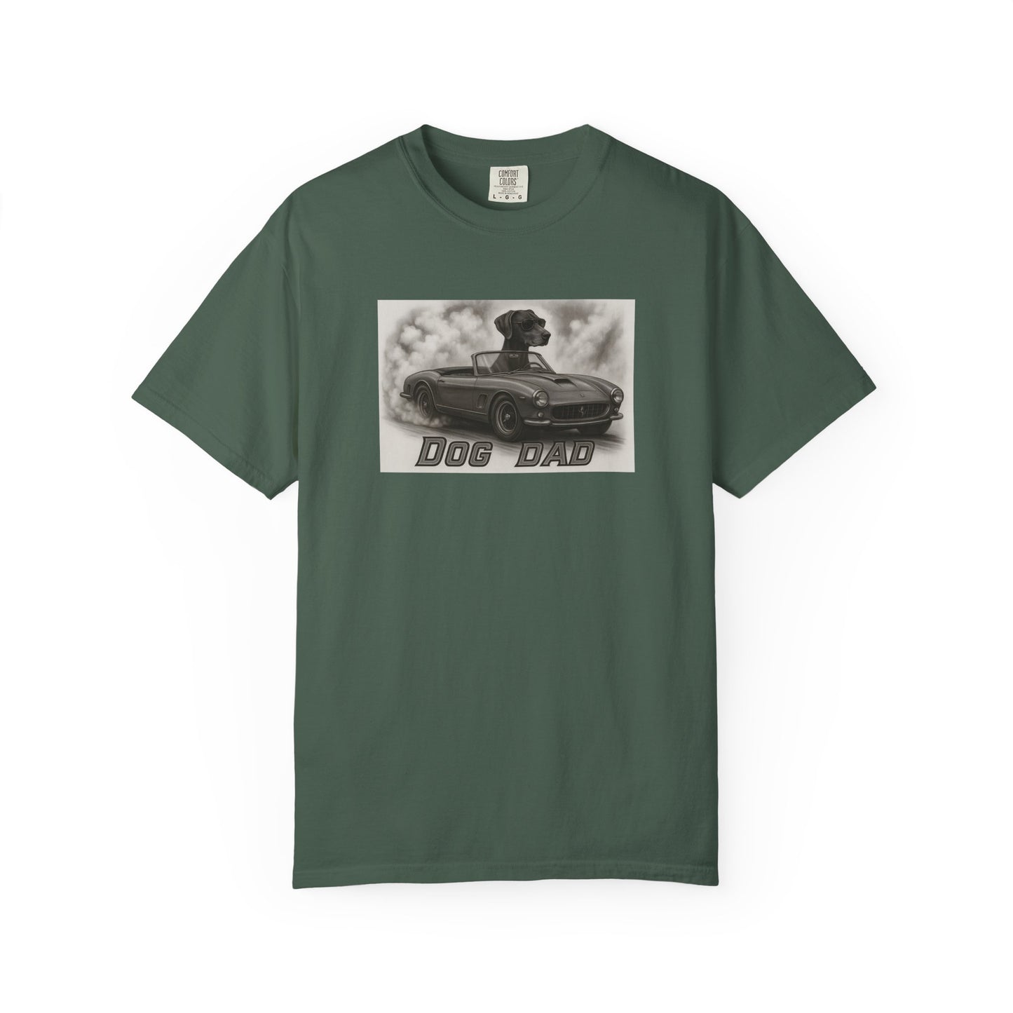 Dog Dad - German Shorthaired Pointer - Cool Dogs in Cool Cars T-Shirt Collection | Funny Dog Lover Apparel for Men